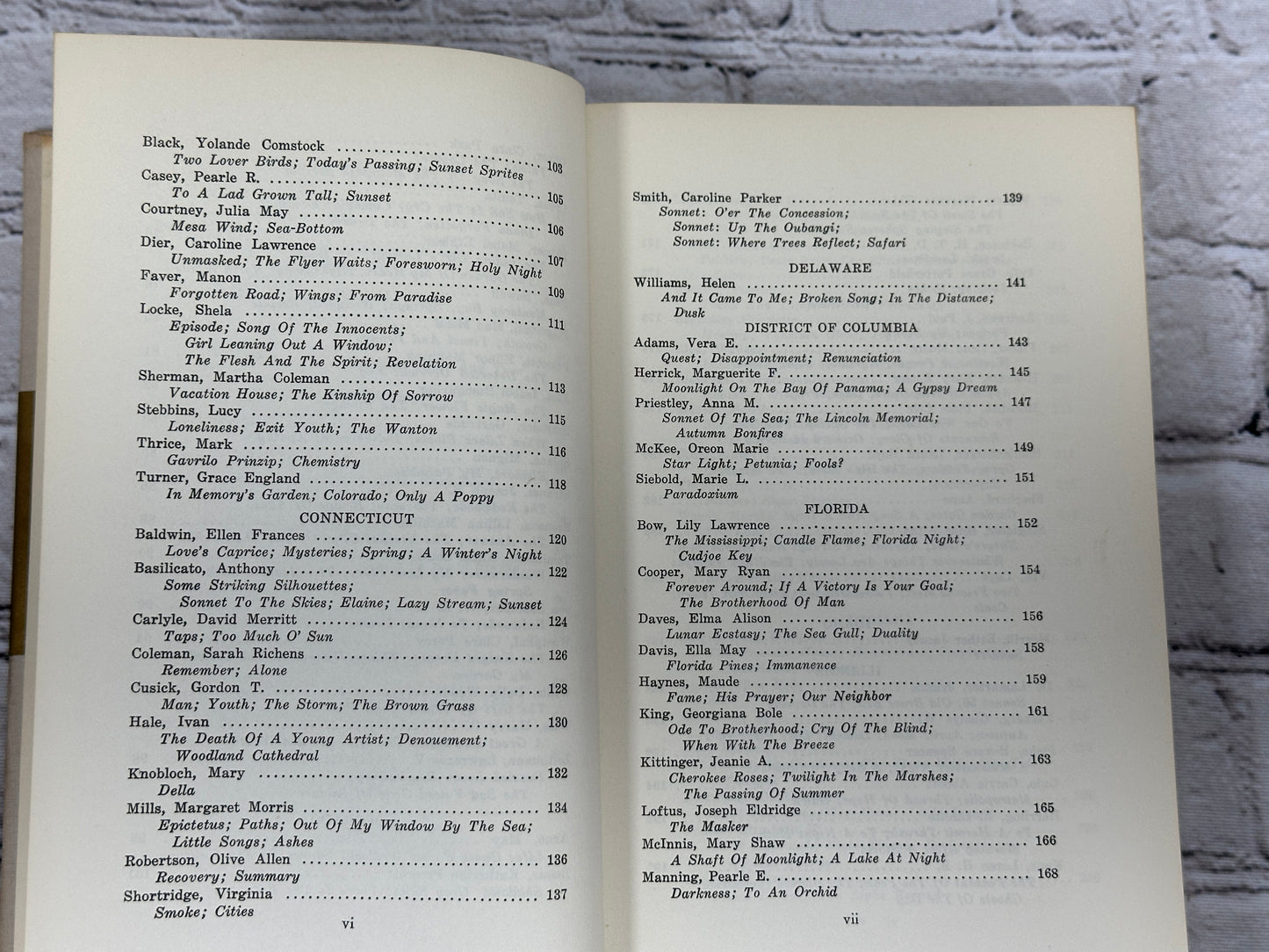 American States Anthology 1934 Vol I & II By Gerta Aison [2 Volume Set · 1935]