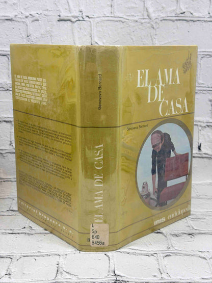 El Ama de Casa by Genoveva Bernard, 1967 Editorial Bruguera Hardcover - dust jacket spine with library label