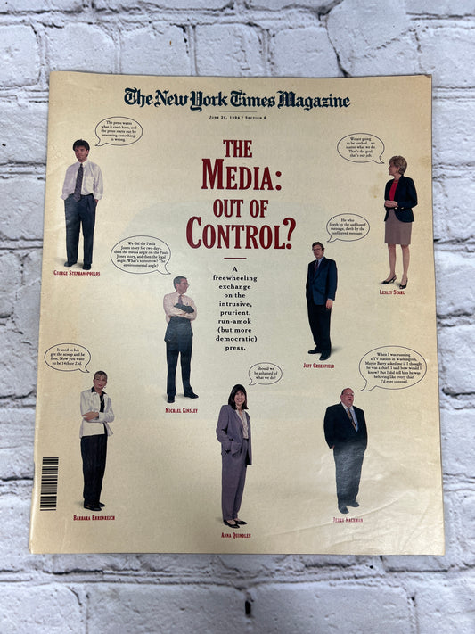 The New York Times Magazine: The Media Out of Control? [June 26, 1994 / Section 6]