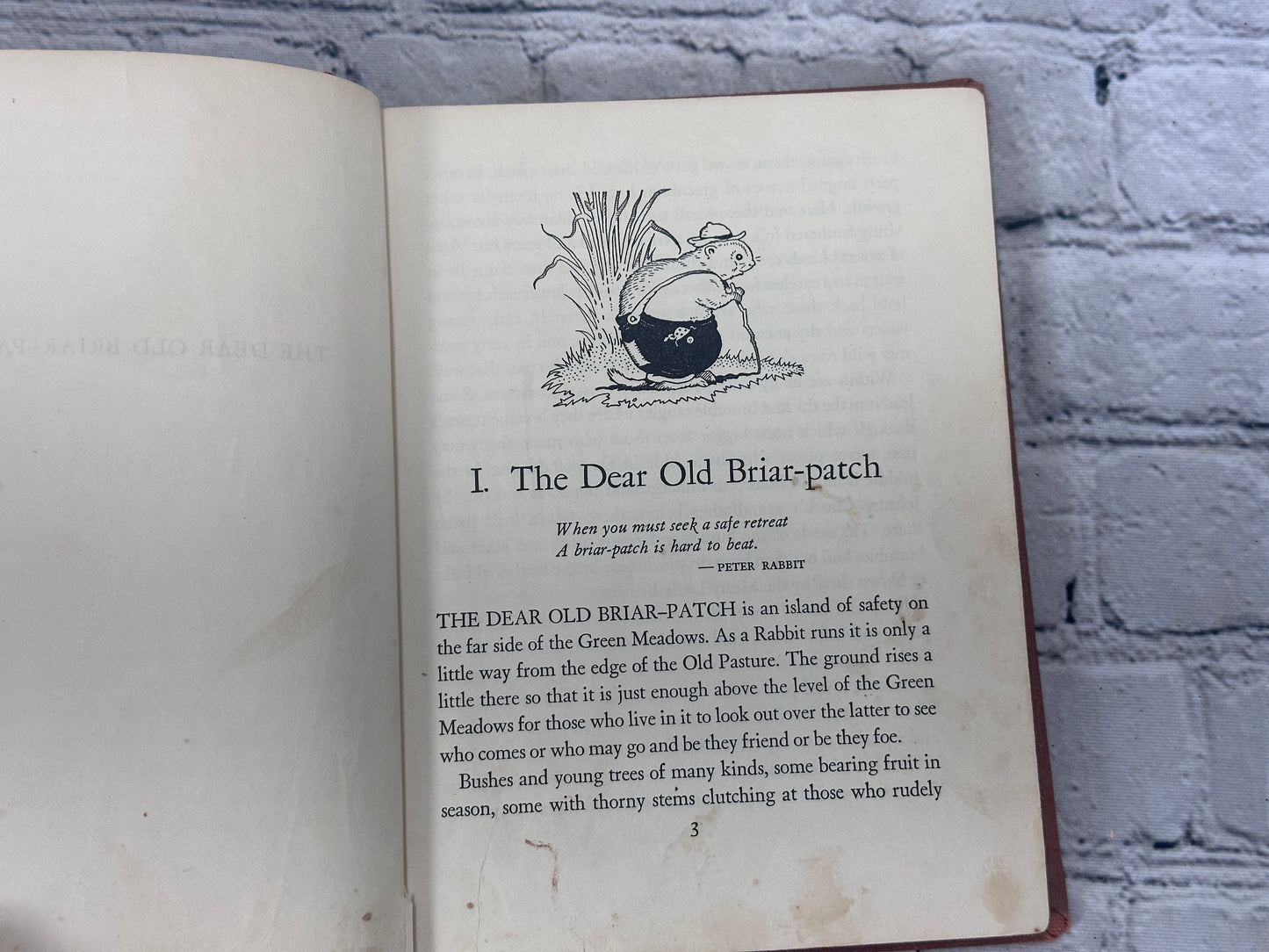 The Dear Old Briar-Patch By Thornton Burgess [1st Ed. · 1947]