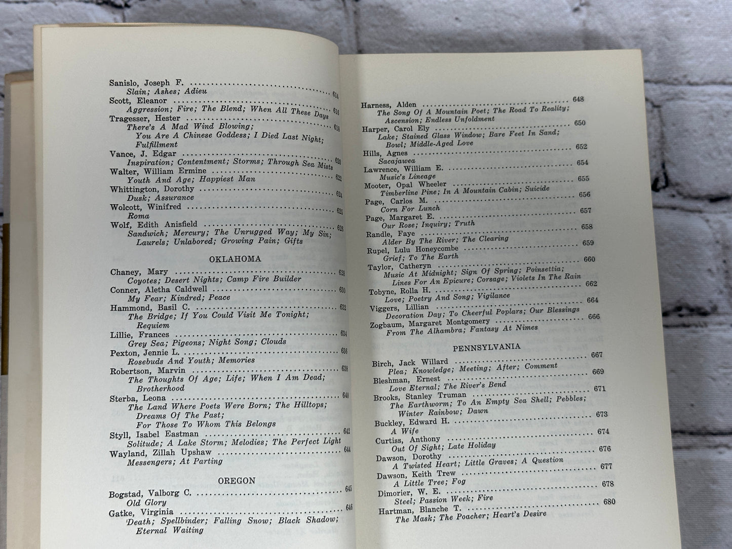 American States Anthology 1934 Vol I & II By Gerta Aison [2 Volume Set · 1935]