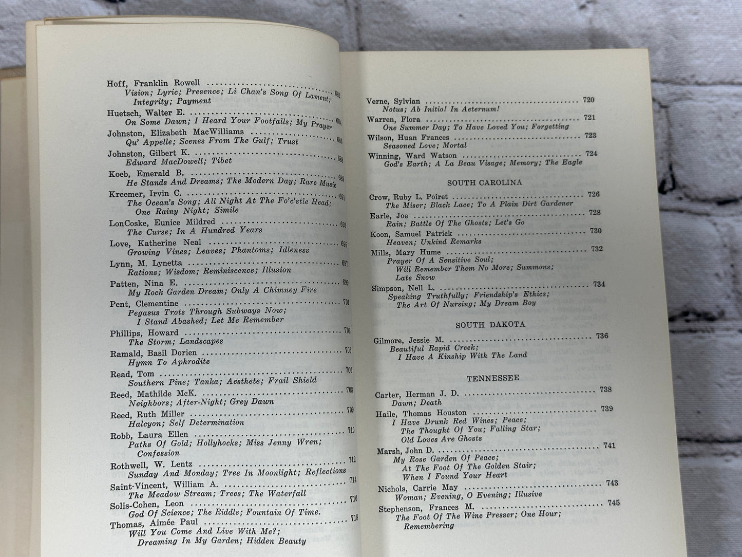 American States Anthology 1934 Vol I & II By Gerta Aison [2 Volume Set · 1935]