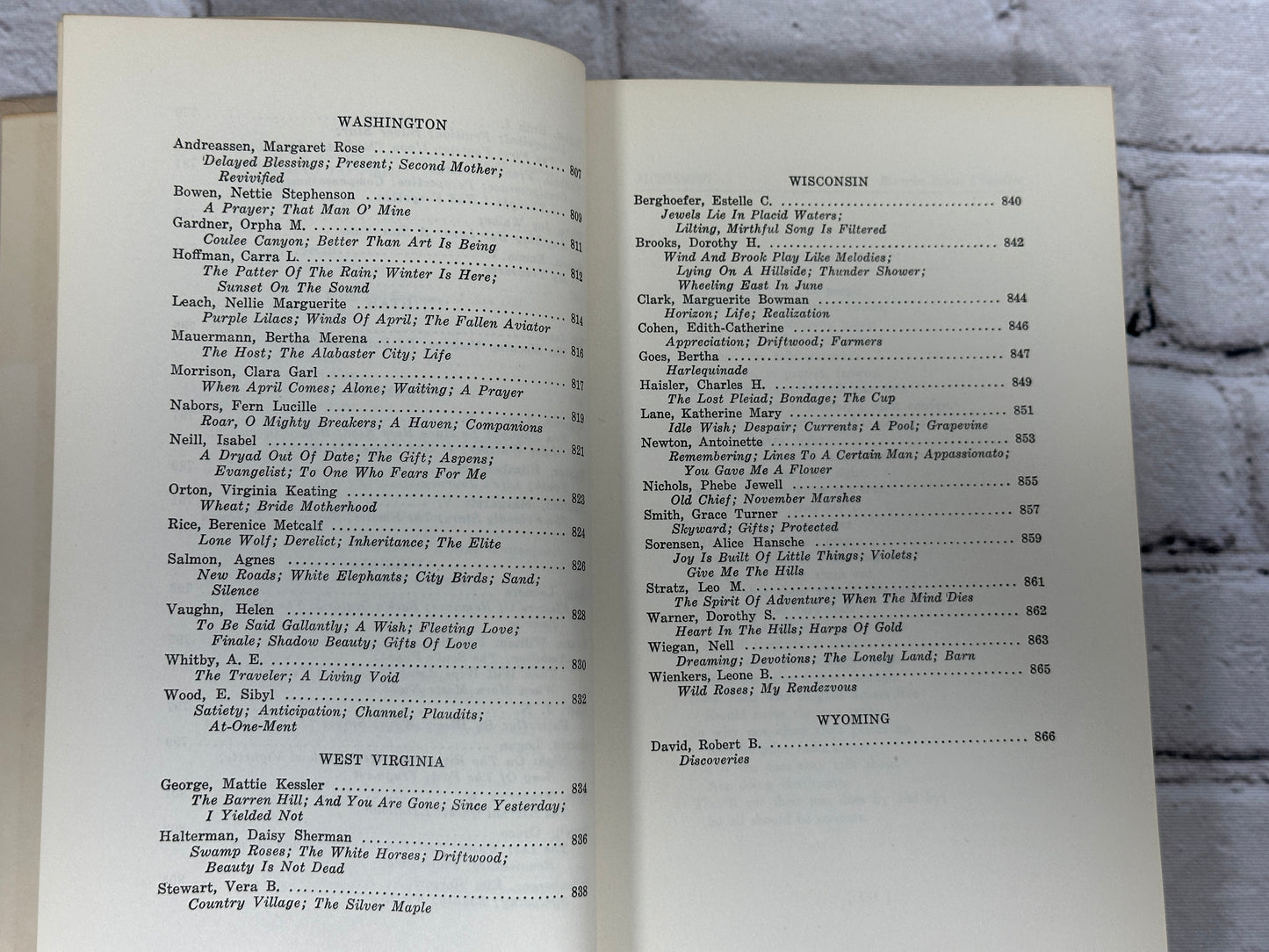 American States Anthology 1934 Vol I & II By Gerta Aison [2 Volume Set · 1935]