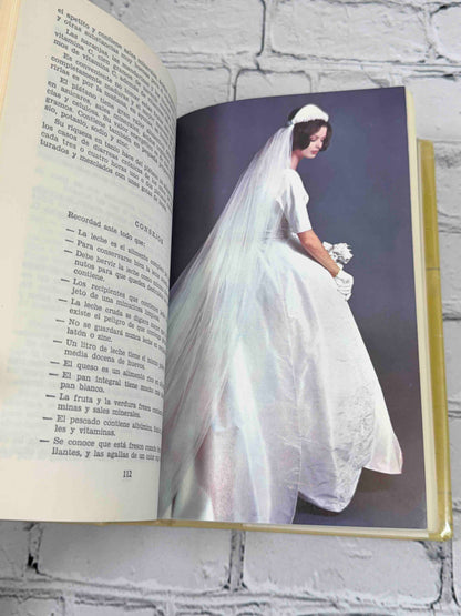 El Ama de Casa by Genoveva Bernard, 1967 Editorial Bruguera Hardcover - color photo plate of bride