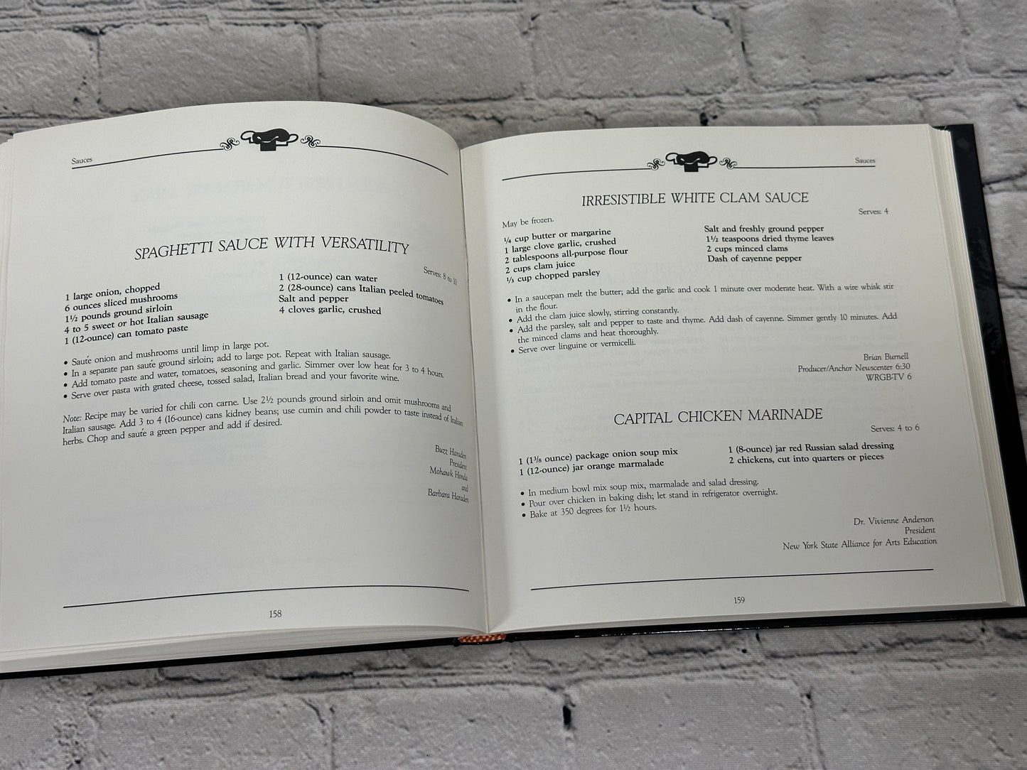 Capital Connoisseur Cookbook by Lawrence Center Independence House [1988]