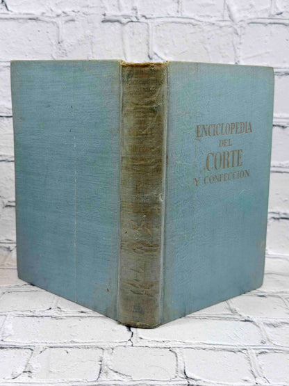 Enciclopedia del Corte y Confeccion by Ana-Maria Calera and Montserrat Marti, 1965 Gasso Hnos Hardcover - spine and back cover