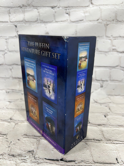 The Puffin Adventure Gift Set [4 Classic Novels · Treasure Island King Arthur Tom Sawyer Call of the Wild]