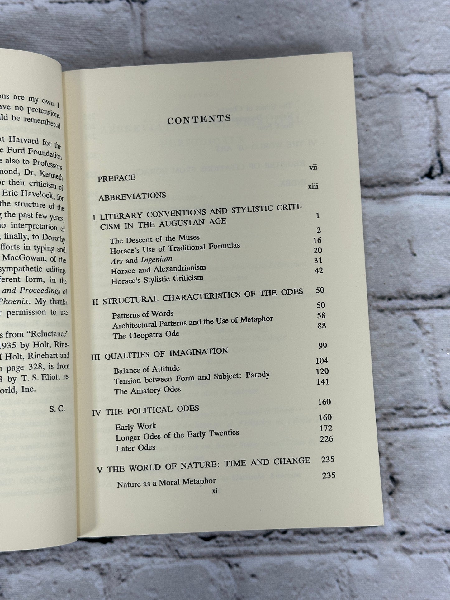 The Odes Of Horace A Critical Study By Steele Commager [Midland Book Ed. · 1967]