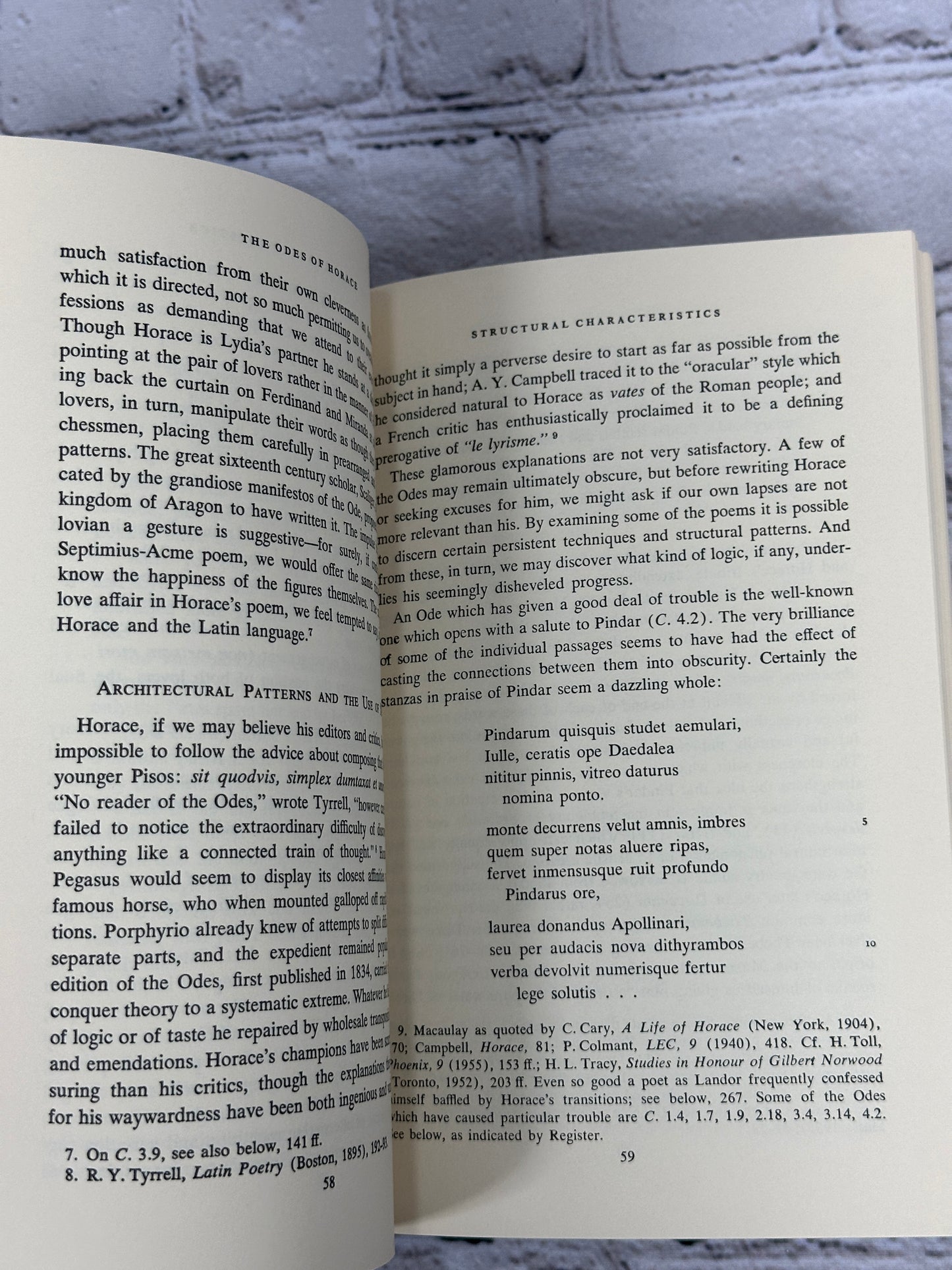 The Odes Of Horace A Critical Study By Steele Commager [Midland Book Ed. · 1967]