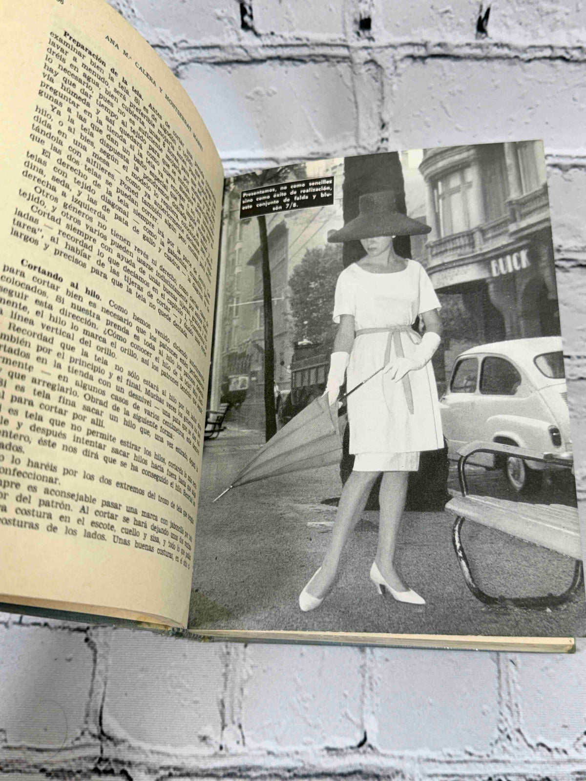 Enciclopedia del Corte y Confeccion by Ana-Maria Calera and Montserrat Marti, 1965 Gasso Hnos Hardcover - fashion photograph plate
