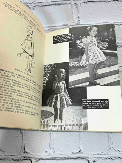 Enciclopedia del Corte y Confeccion by Ana-Maria Calera and Montserrat Marti, 1965 Gasso Hnos Hardcover - children's dress pattern pages