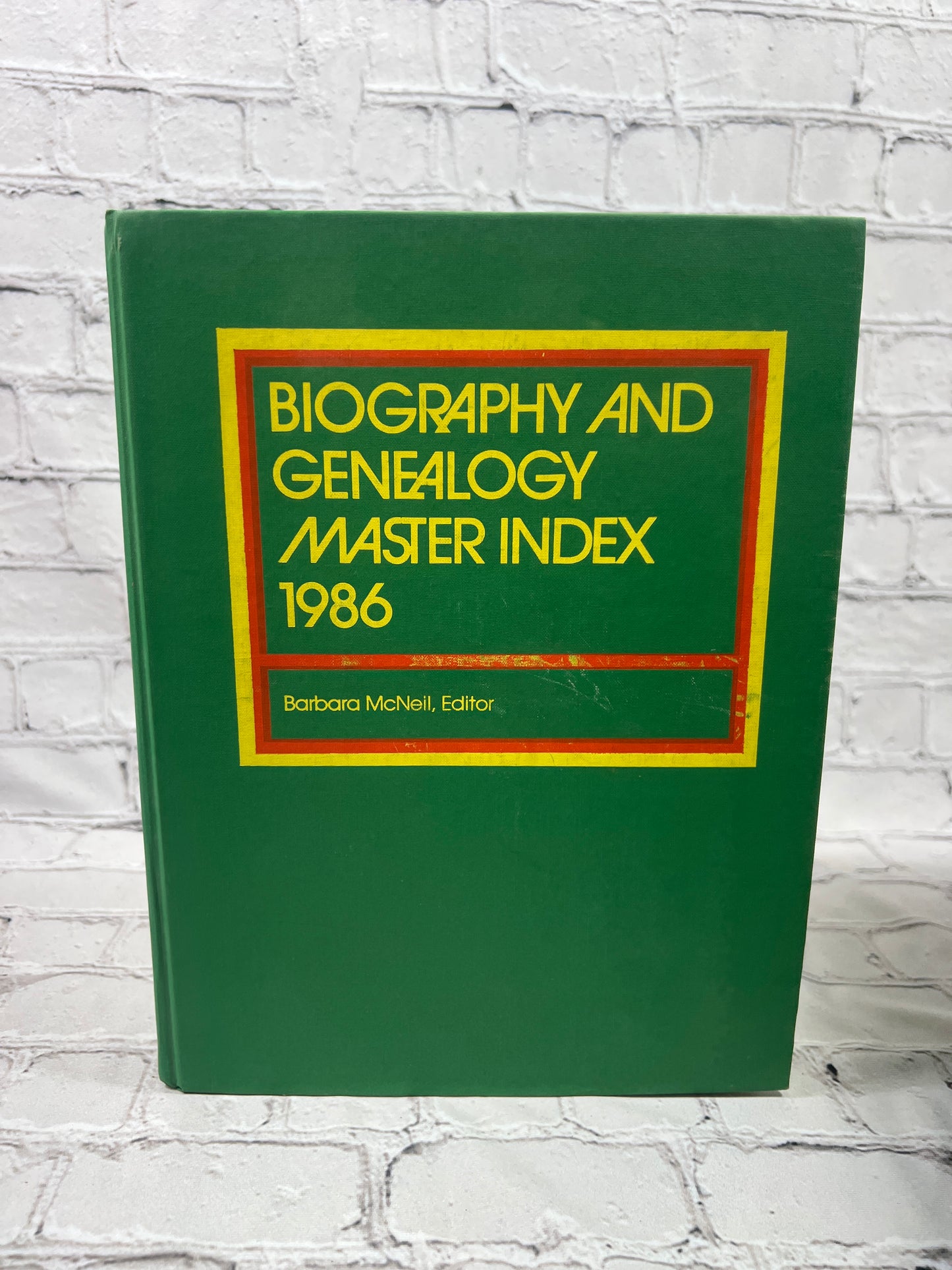 Biography and Genealogy Master Index (1986 - 1990)