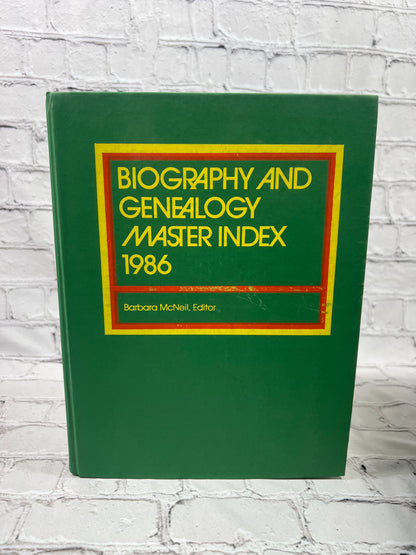 Biography and Genealogy Master Index (1986 - 1990)