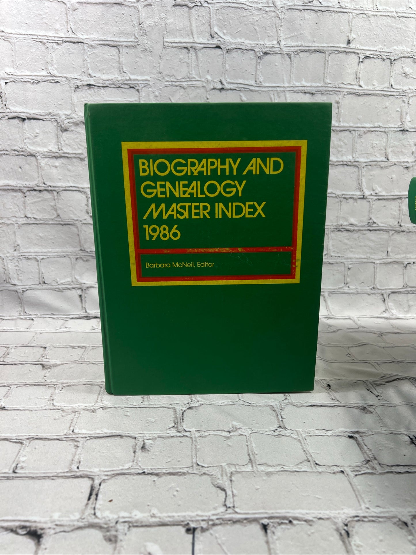 Biography and Genealogy Master Index (1986 - 1990)