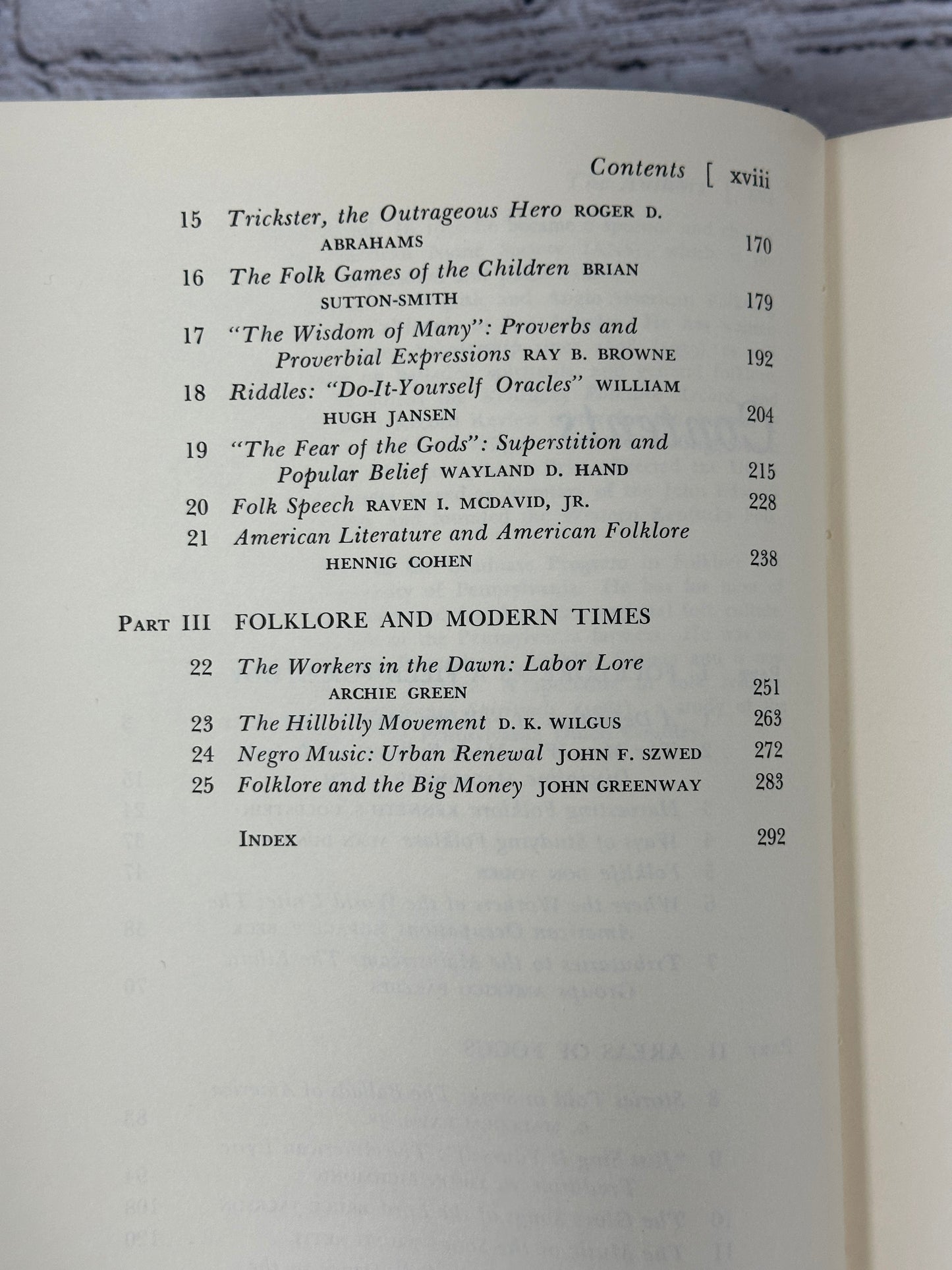 Our Living Traditions American Folklore Edited By Tristram Potter Coffin [1968]