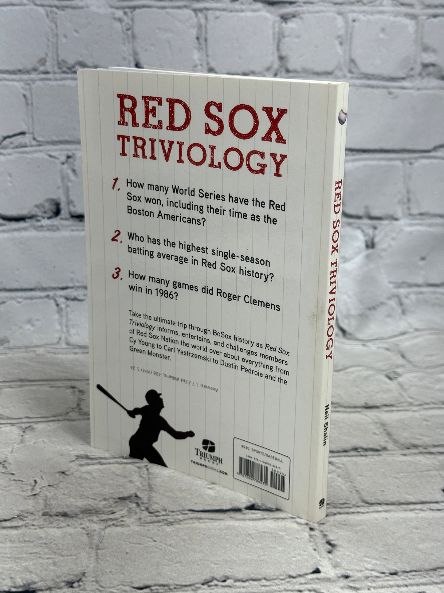 Red Sox Triviology by Neil Shalin [2011]