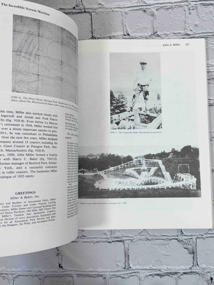 The Incredible Scream Machine: A History of the Roller Coaster by Robert Cartmell, 1987 Amusement Park Books Paperback - John A. Miller chapter illustrations