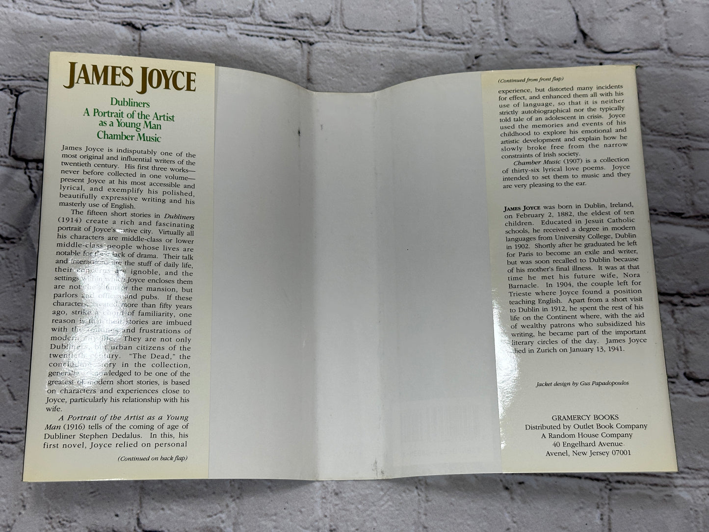 James Joyce: Dubliners, Portrait of Artist, Chamber Music [1992 · 1st Print]