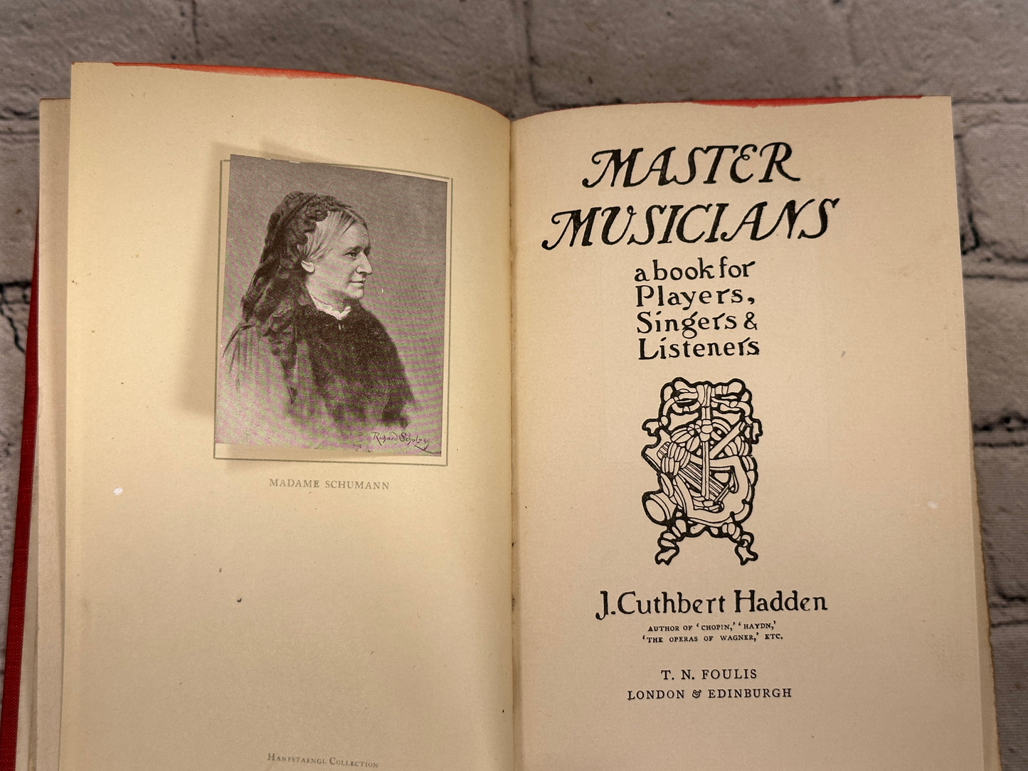 The Master Musicians, Stories of Romantic Lives by J. Cuthbert Hadden [1919]