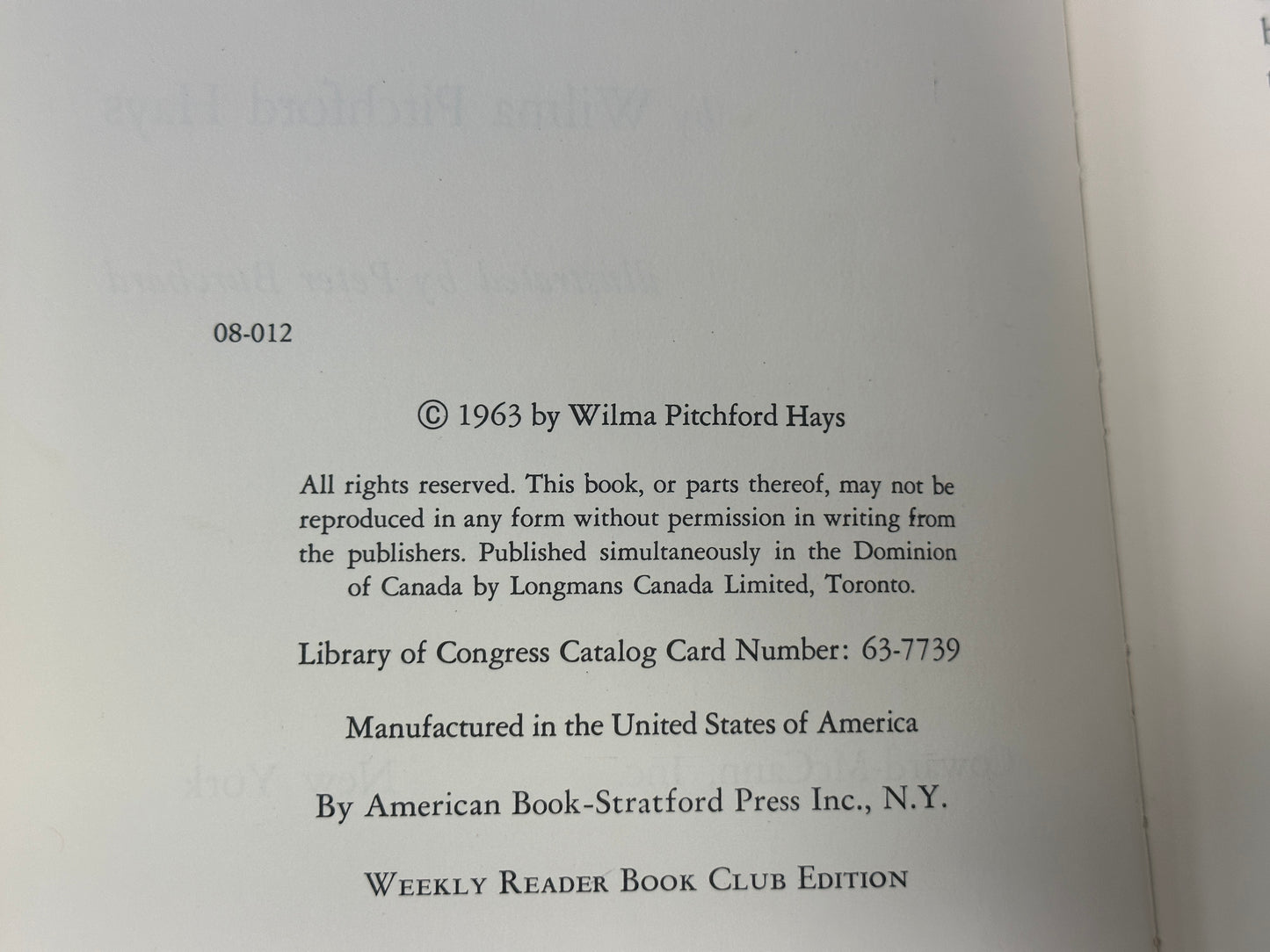 George Washington's Birthdays by Wilma Pitchford Hays [1963]