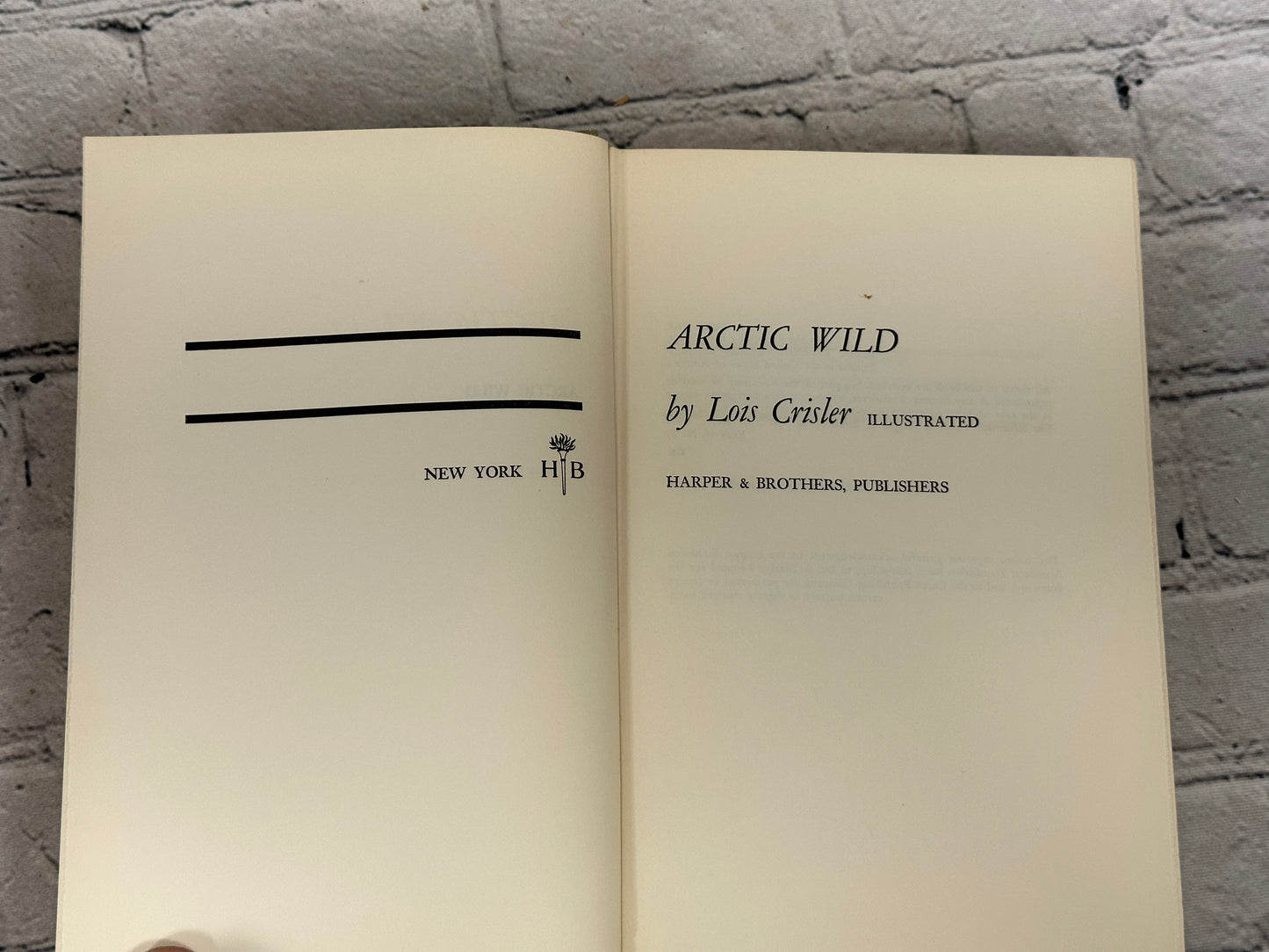 Arctic Wild by Lois Crisler [1958]