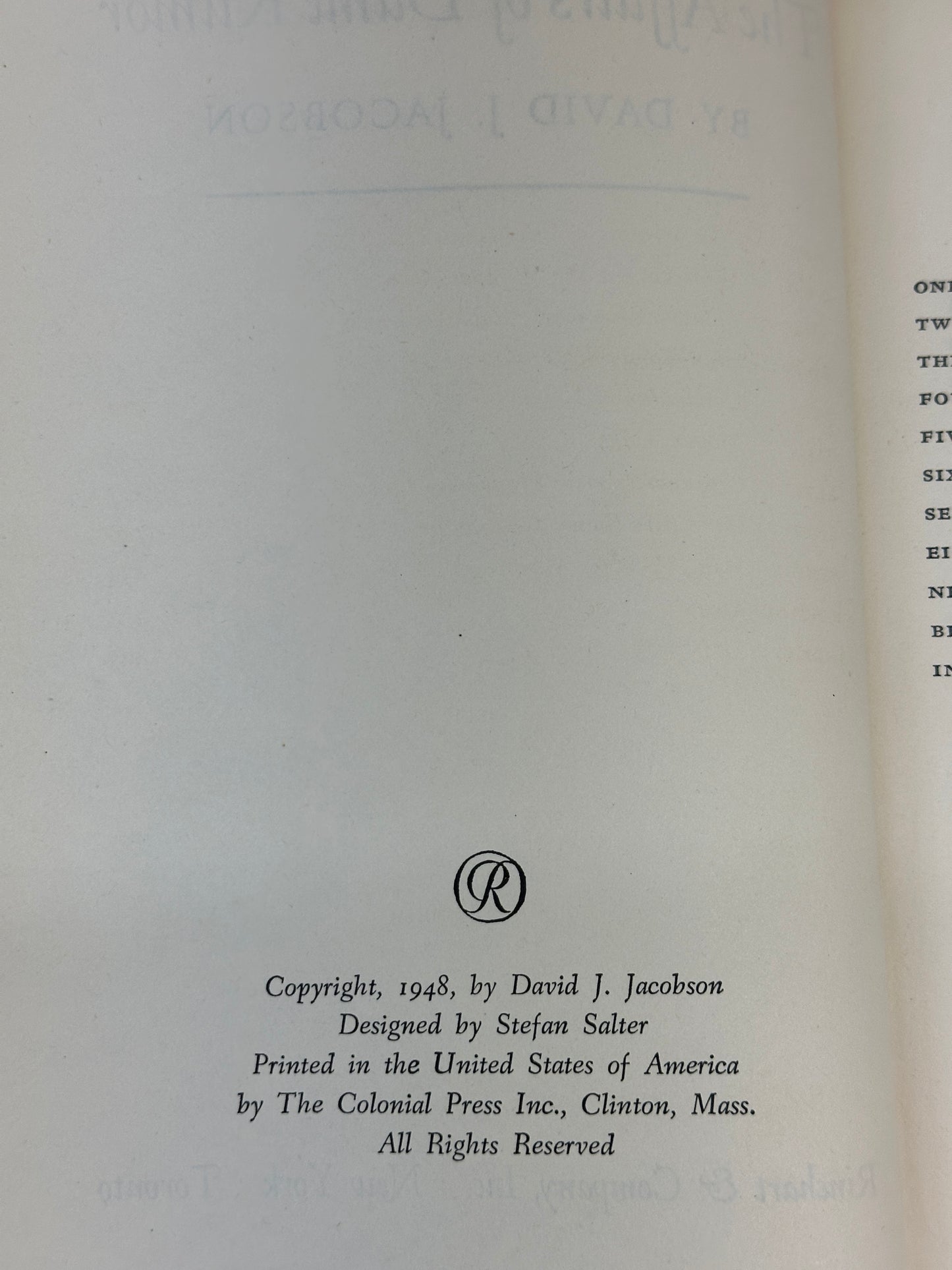 The Affairs of Dame Rumor by David J Jacobson [1948]