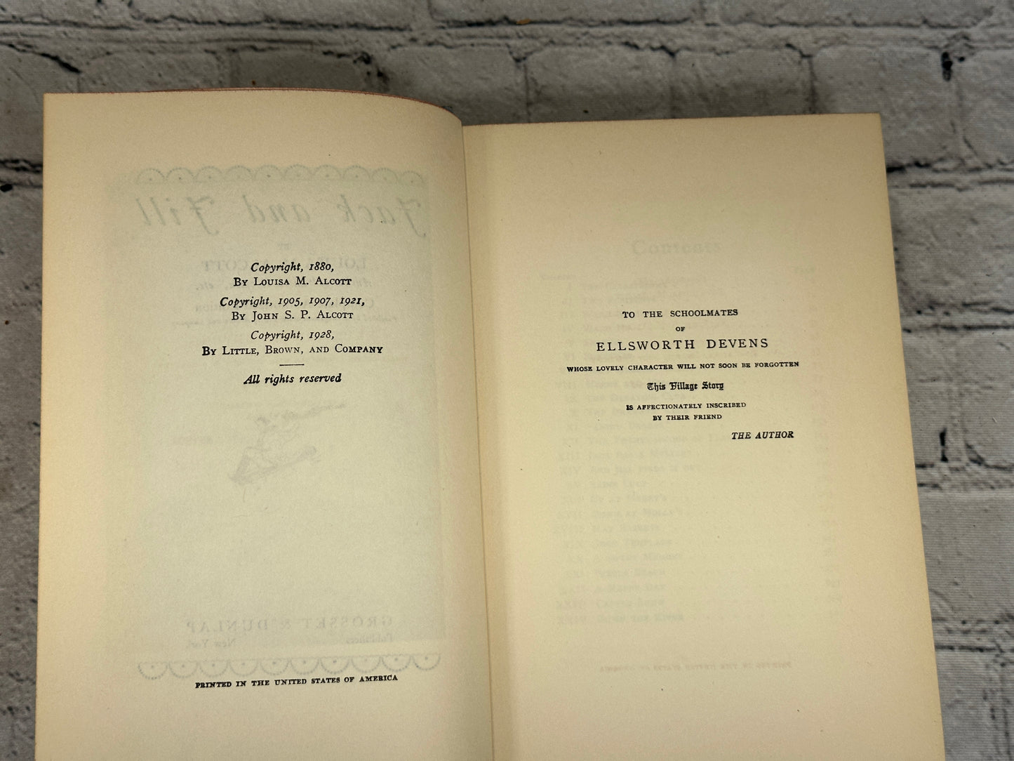 Jack and Jill by Louisa M. Alcott [1928 · Complete Authorized Edition]