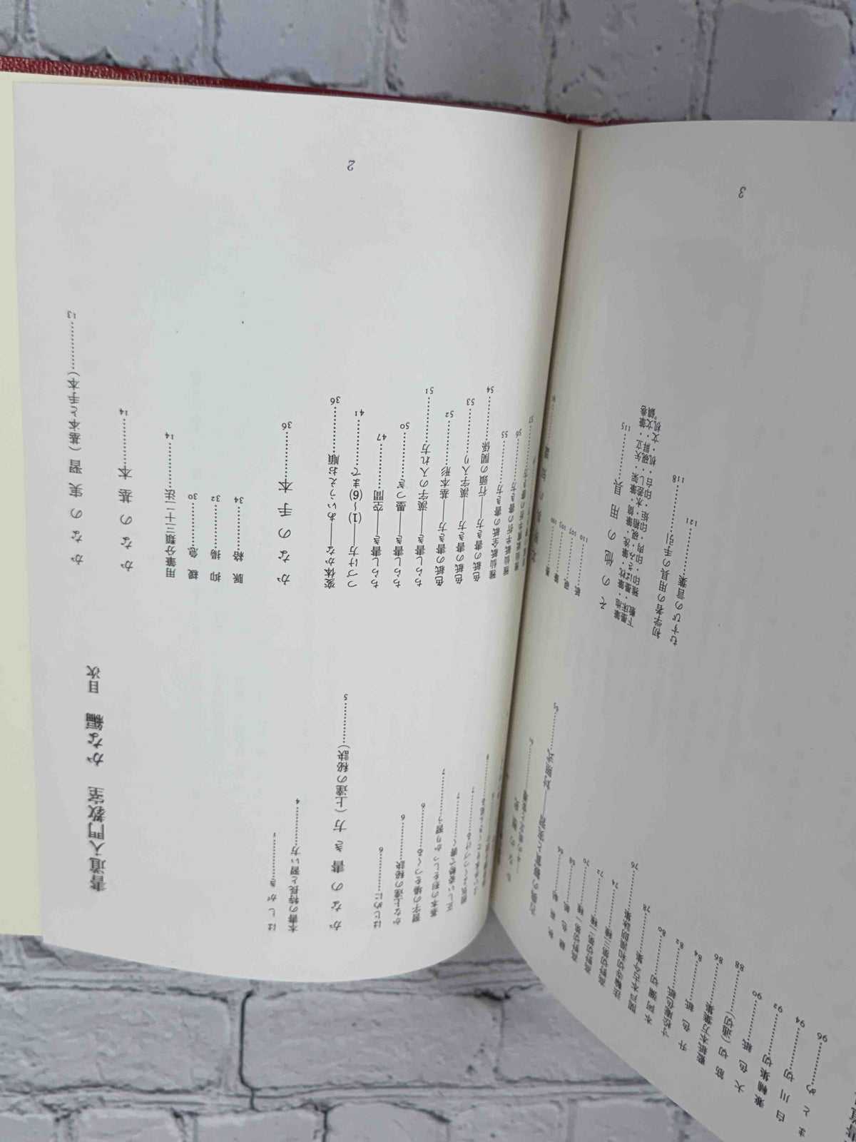 Shodo Nyumon Kyoshitsu Kana-hen by Takeda Etsudo, 1968 Bunkaido Hardcover - table of contents