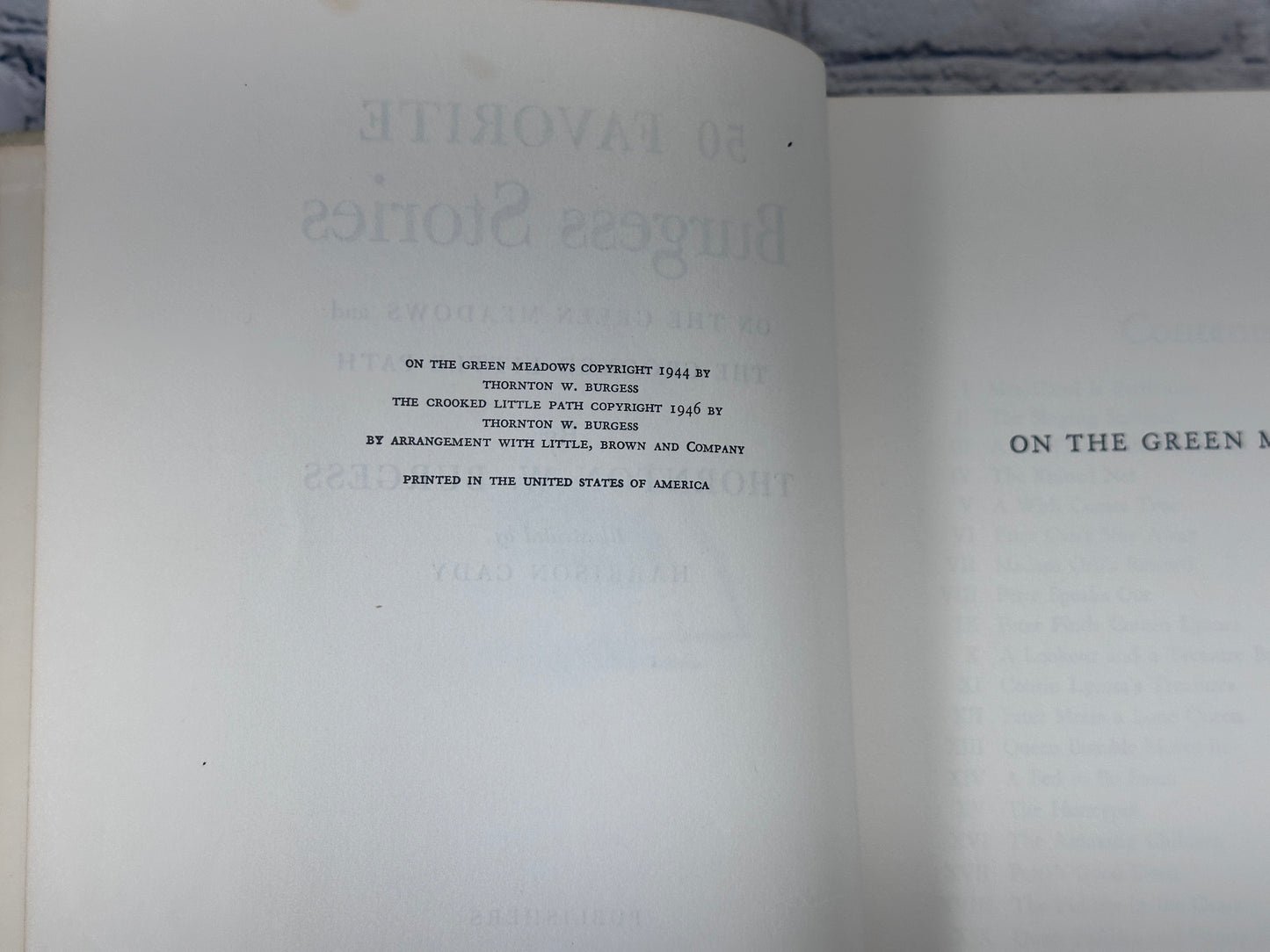 50 Favorite Burgess Stories By Thornton Burgess [1946]