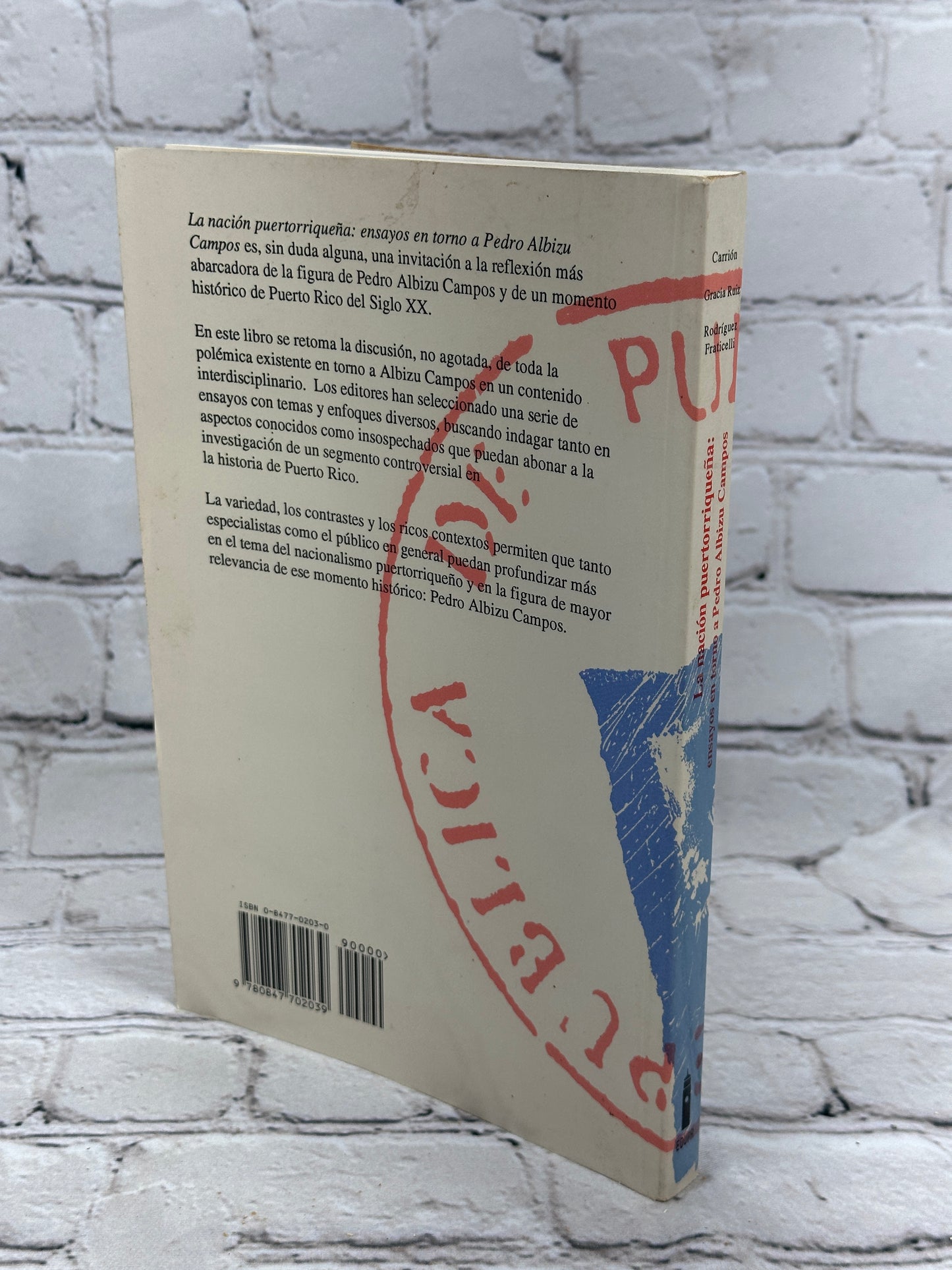 La Nacion Puertorriquena: Ensayos en Torno a Pedro Albizo Campos [1997]