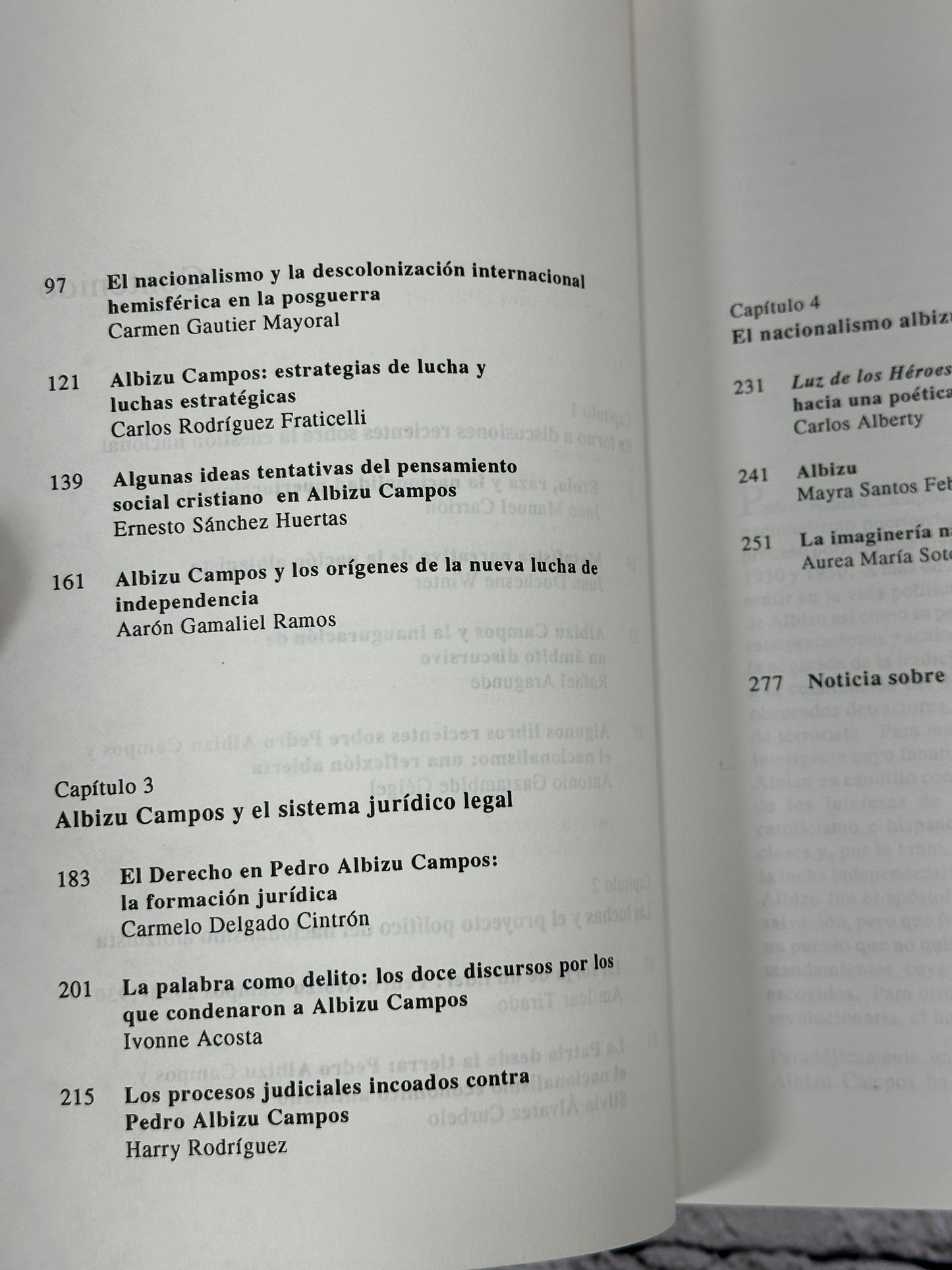 La Nacion Puertorriquena: Ensayos en Torno a Pedro Albizo Campos [1997]