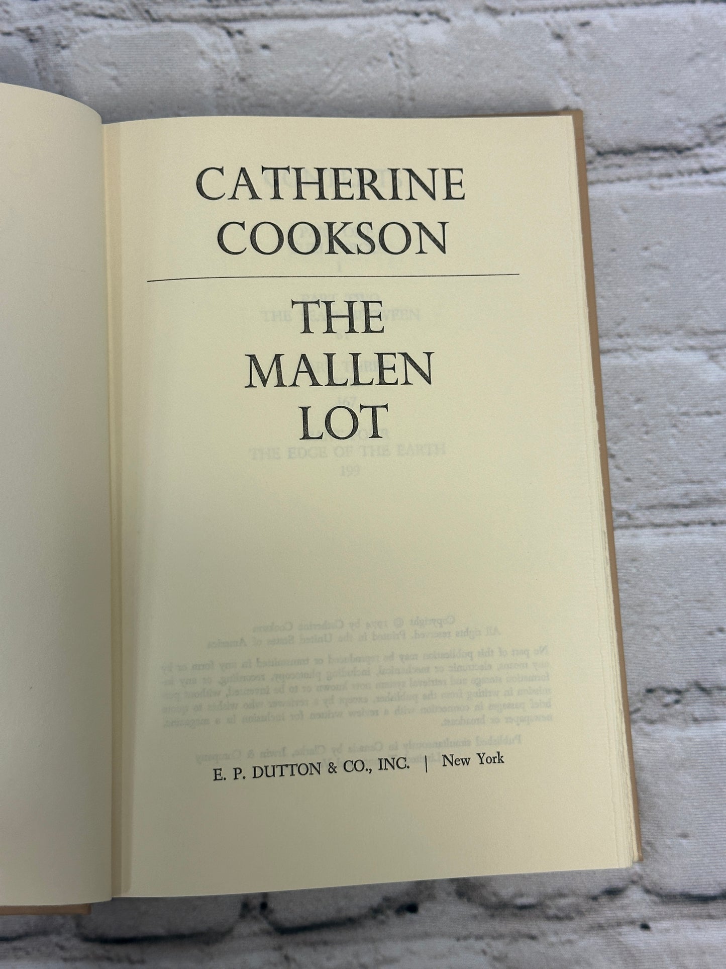 The Mallen Lot by Catherine Cookson [1974 · BCE]