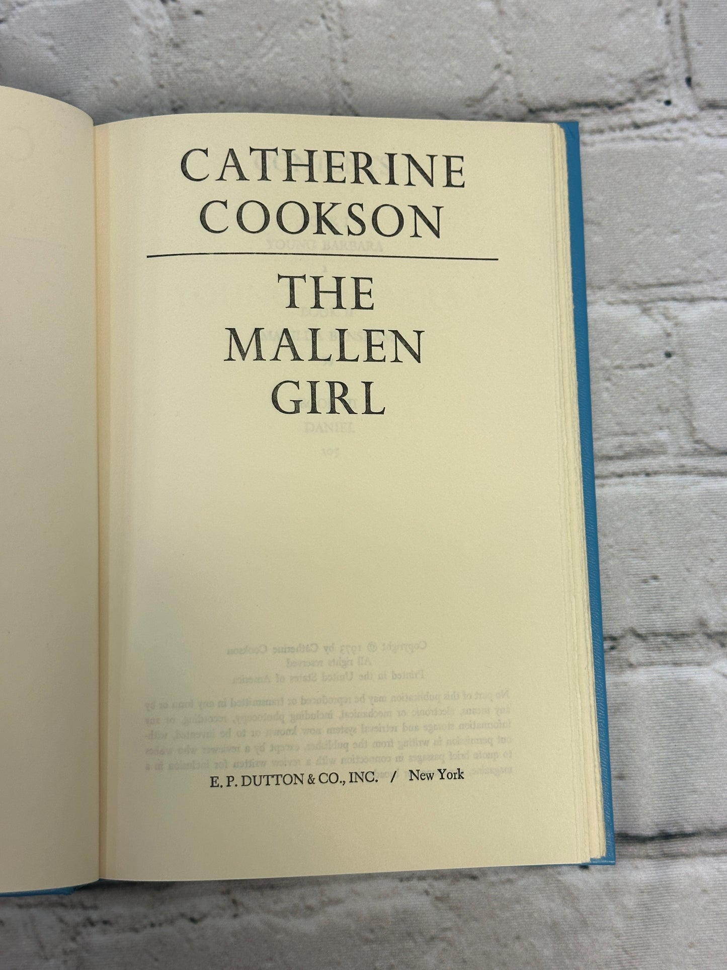 The Mallen Girl by Catherine Cookson [1973 · BCE]