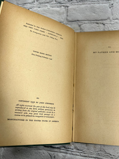 The Pastures of Heaven By John Steinbeck [Tower Books ·  1st Print · 1946]