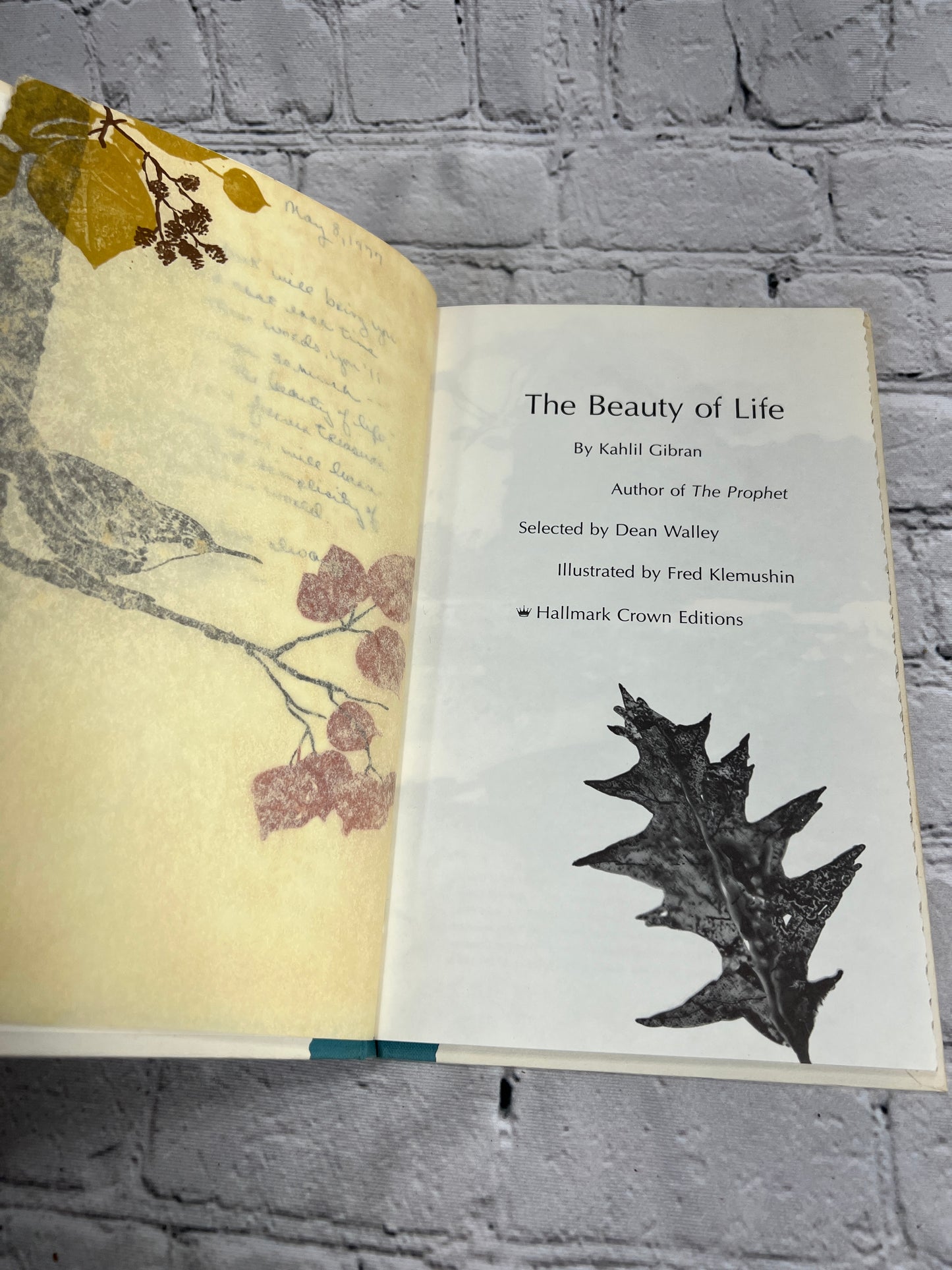 The Beauty of Life by Kahlil Gibran  [Hallmark Edition · 1971]