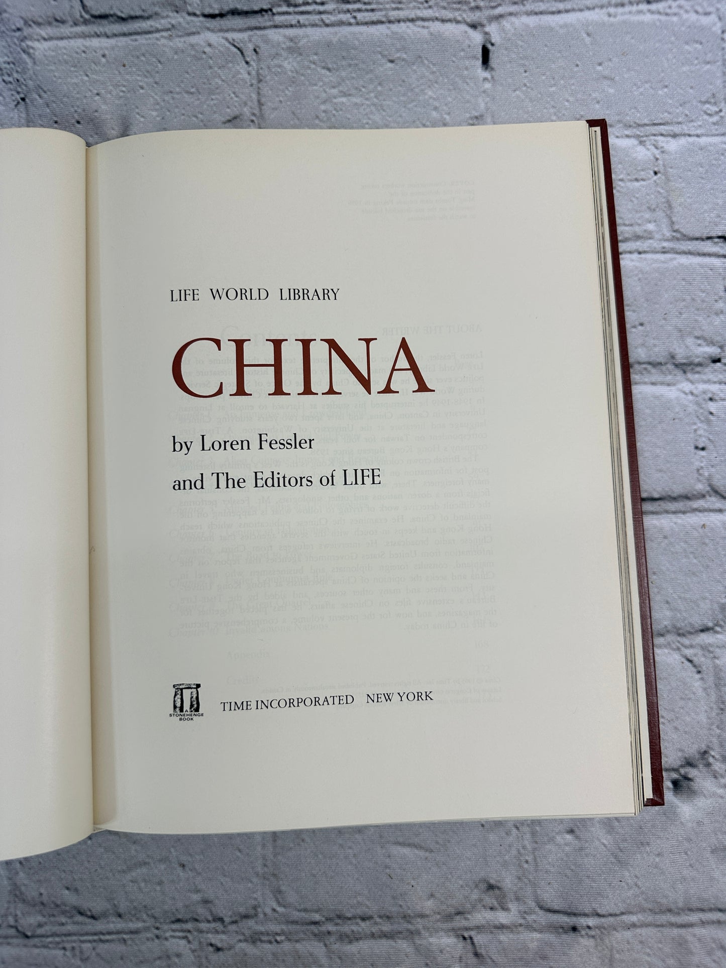 China by Loren Fessler [1963 · Life World Library]