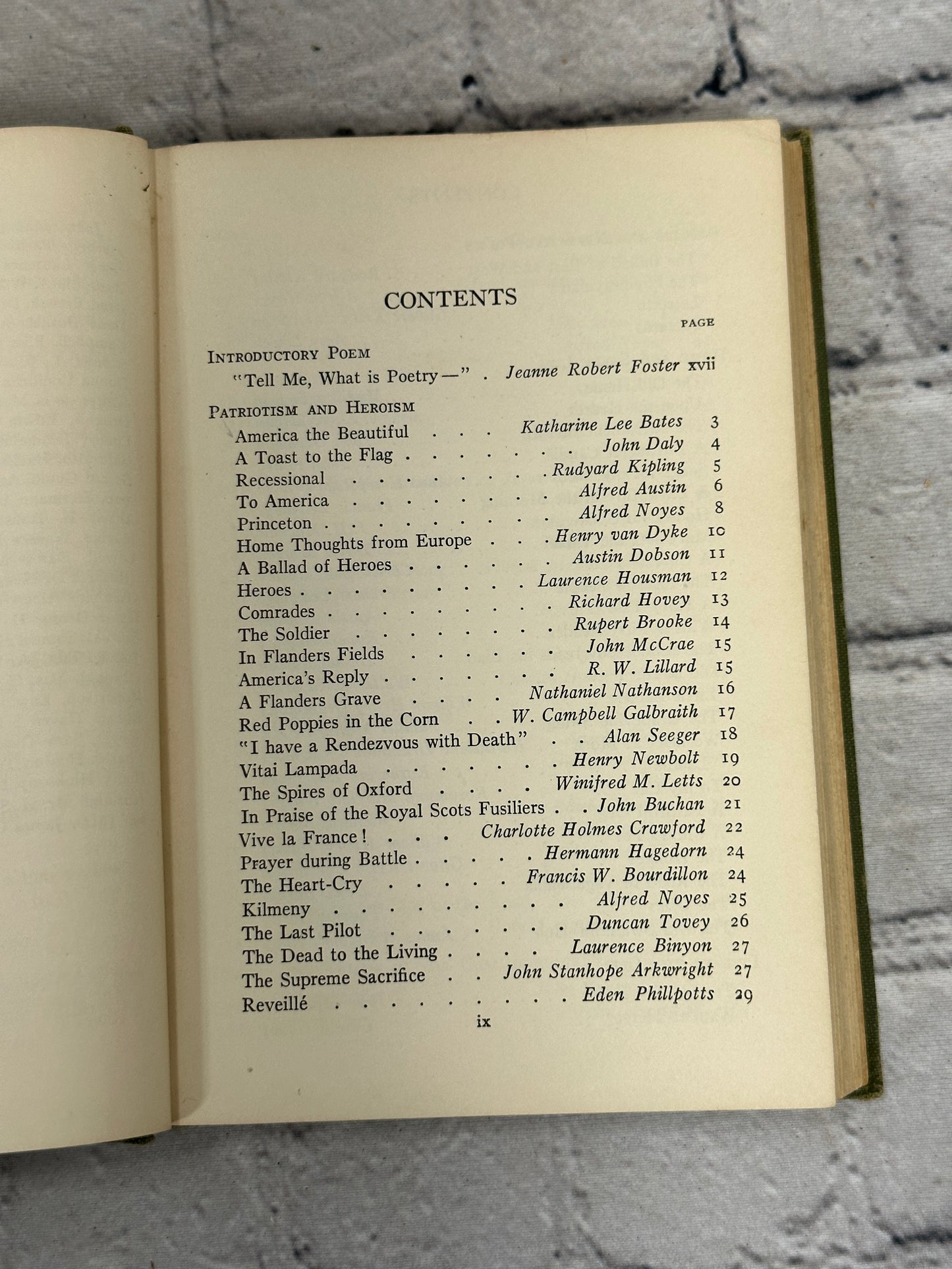 Poems of Today A Collection of the Contemporary Verse of America & Great..[1924]