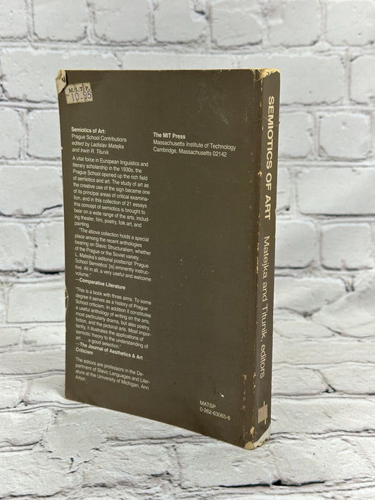 The Semiotics of Art: Prague School Contributions [1986]