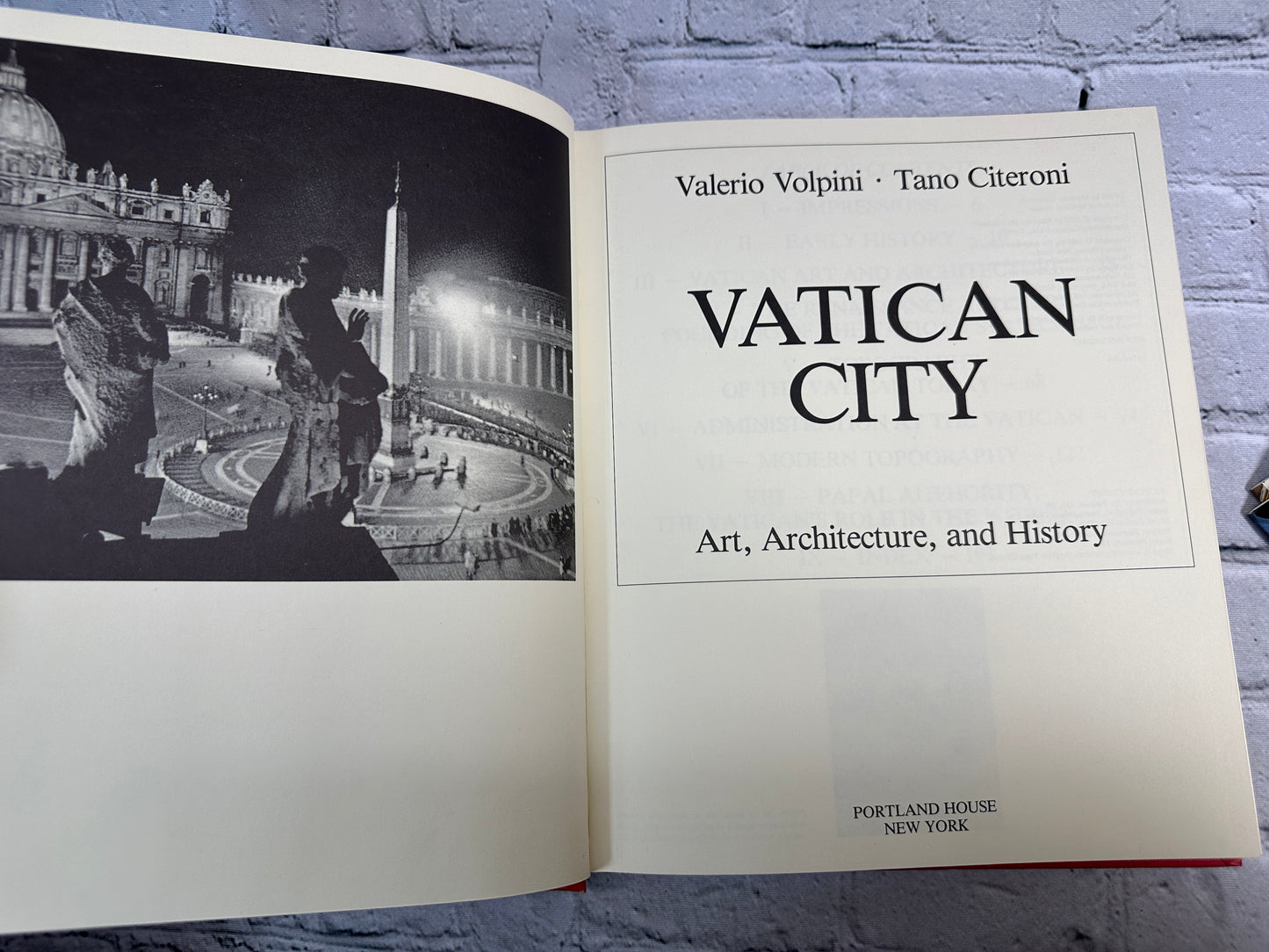 Vatican City: Art, Architecture, & History By Volpini & Citeroni [1986 · 1st Pr]