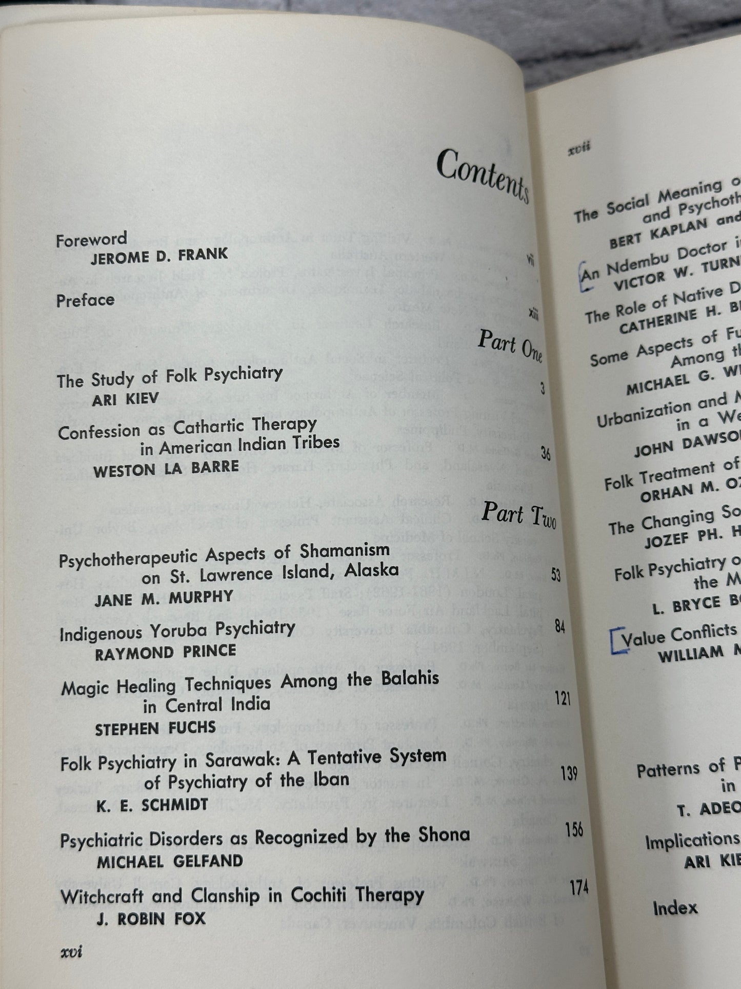 Magic, Faith, and Healing: Studies in Primitive Psychiatry..by Ari Kiev [1974]