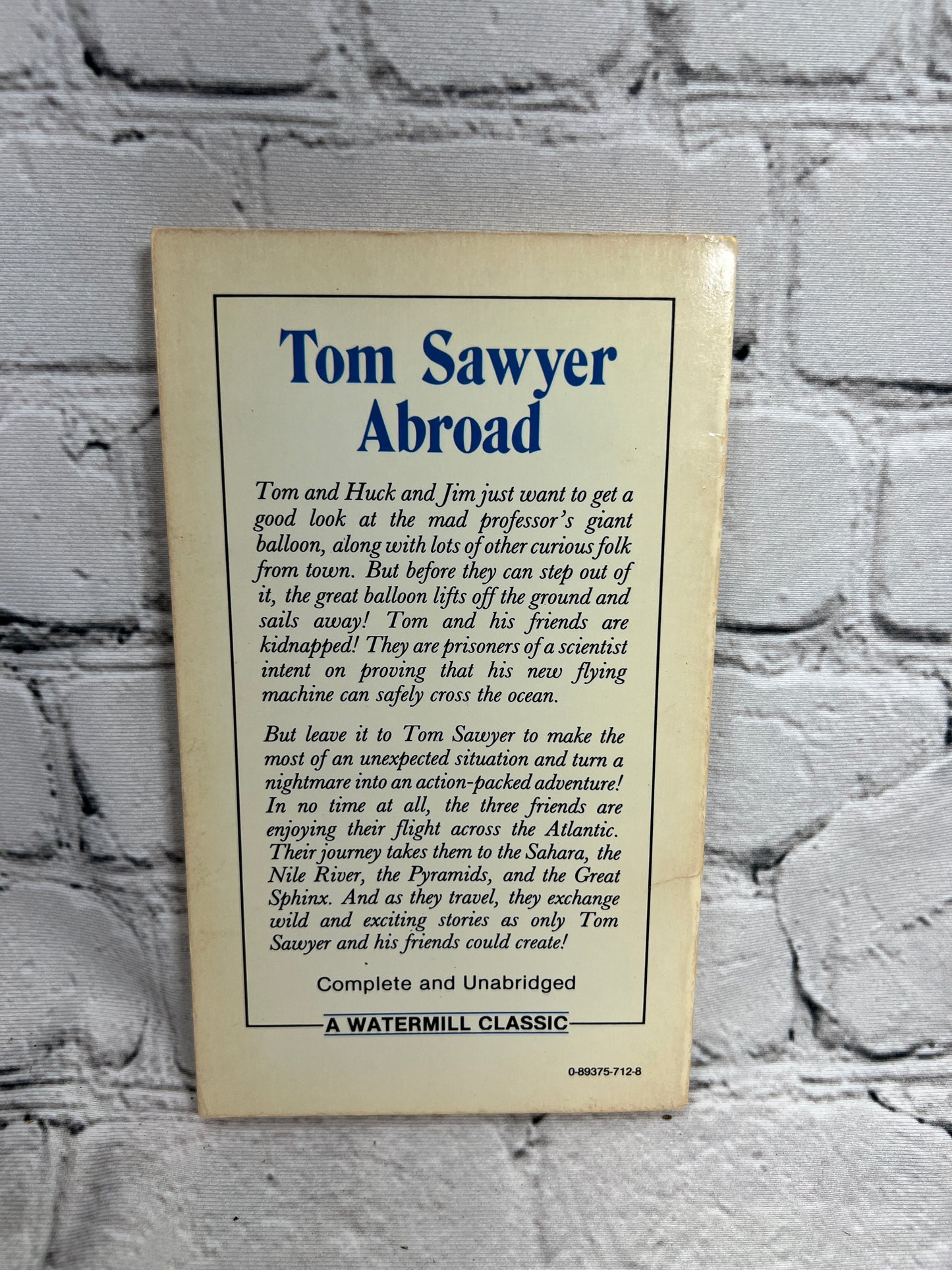 Tom Sawyer Abroad by Mark Twain [Watermill Classics · 1983]