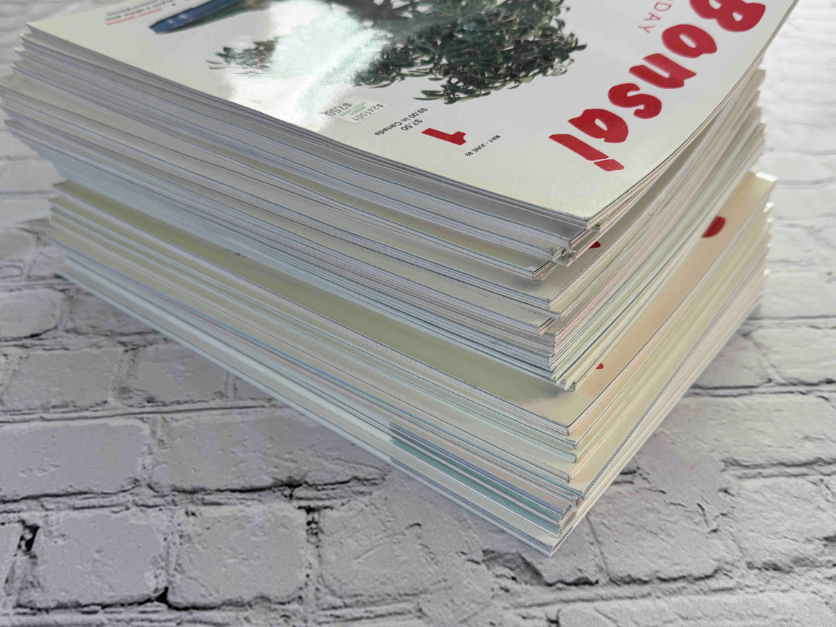Bonsai Today magazine lot - stack side view