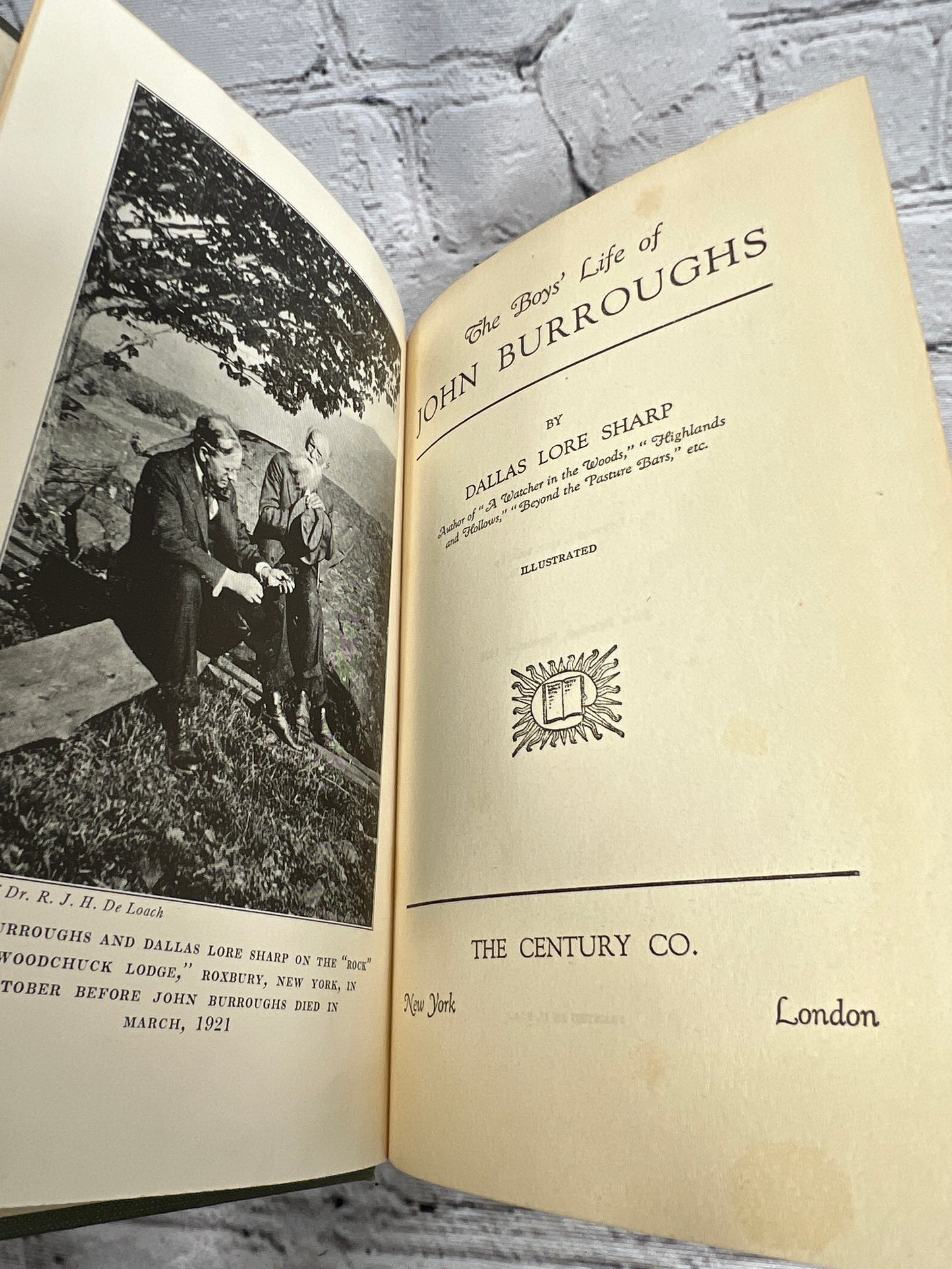 The Boys Life of John Burroughs by Dallas Lore Sharp [1st Print · 1928]