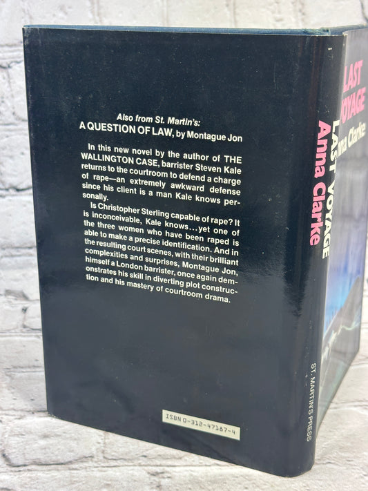 Last Voyage by Anna Clarke [1982]