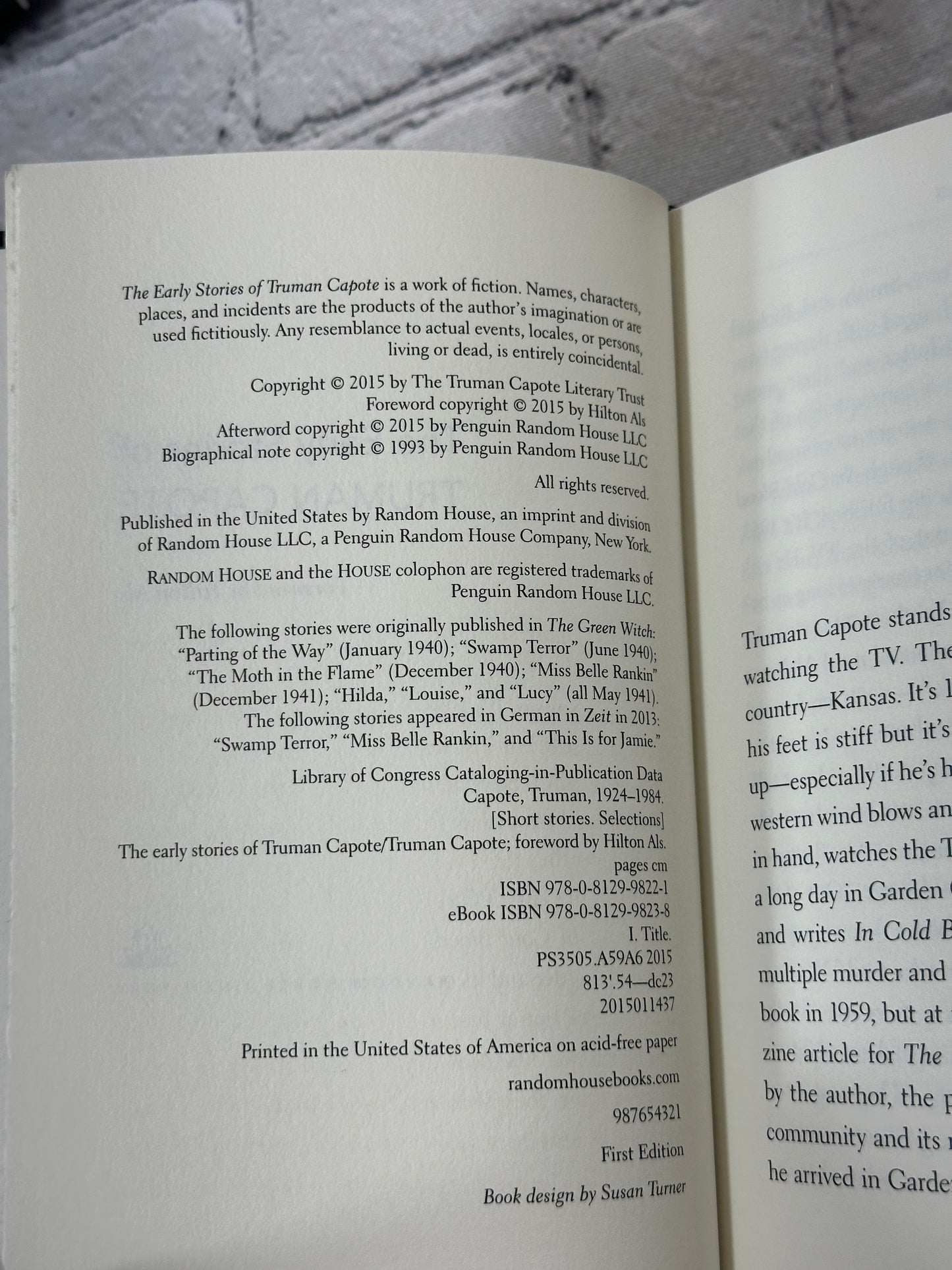 The Early Stories of Truman Capote by Truman Capote [2015 · First Edition]