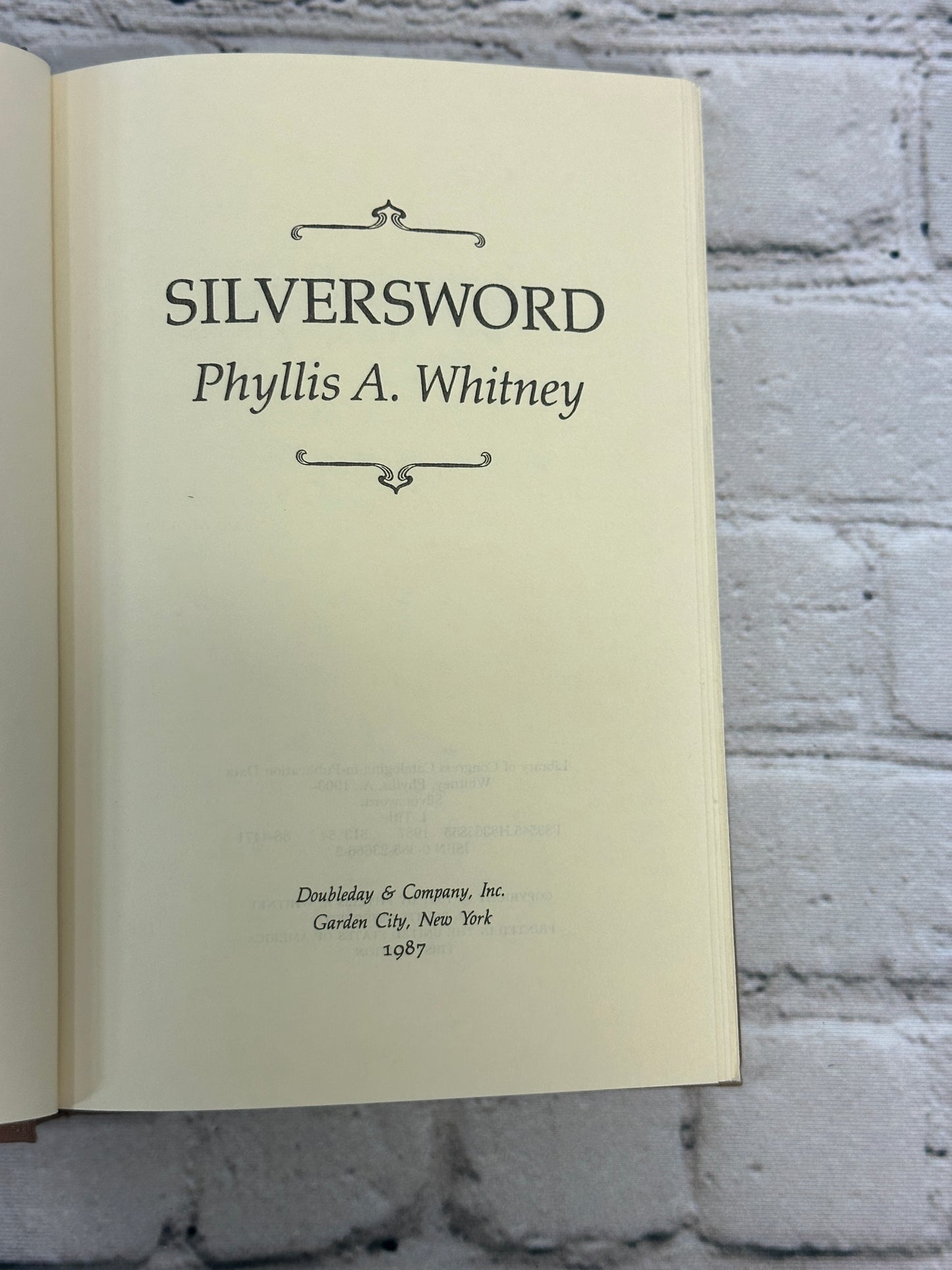 Silversword by Phyllis A. Whitney [1987 · 1st Edition]