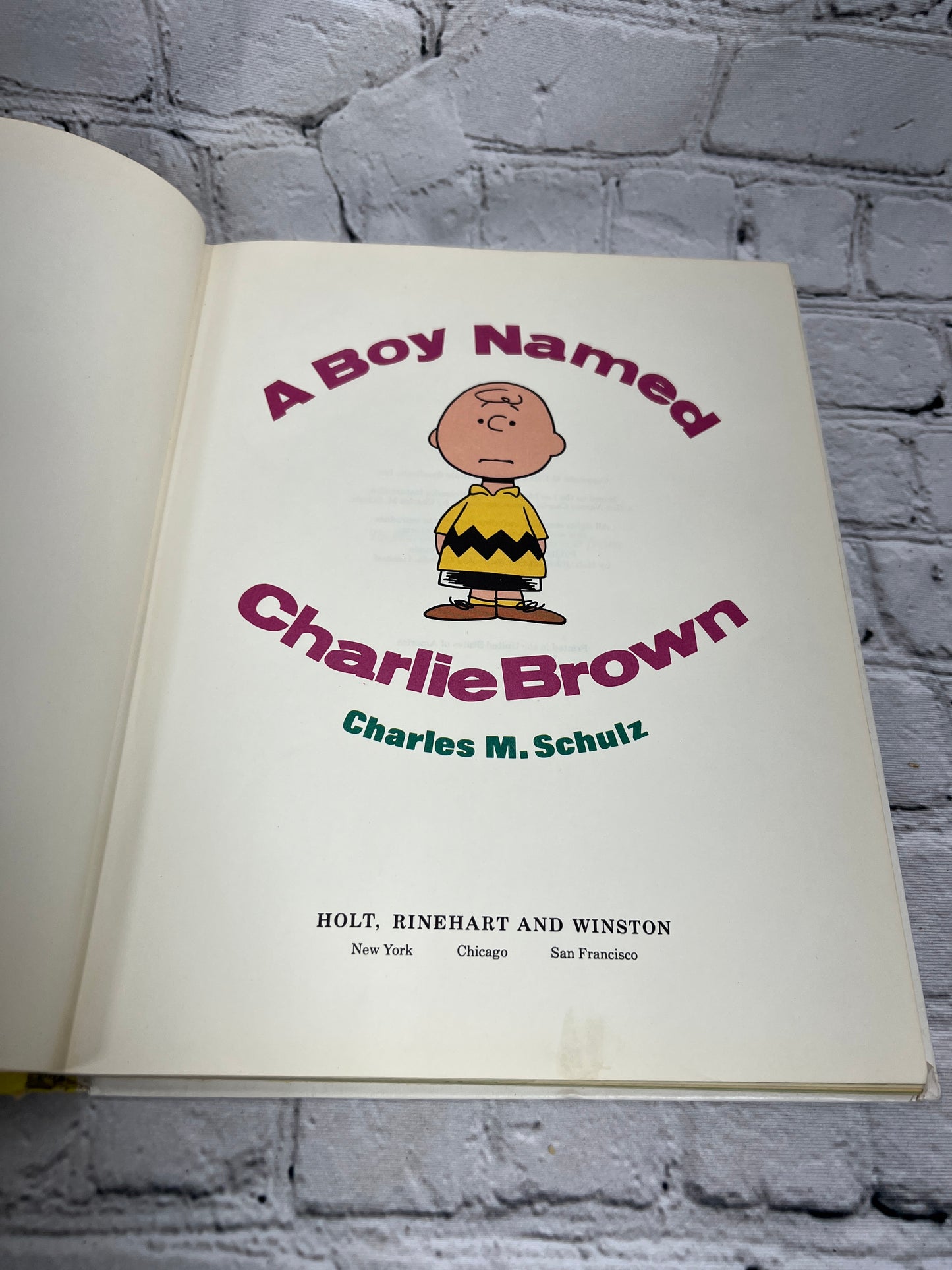 A Boy Named Charlie Brown by Charles Schulz [Book Club Edition · 1969]