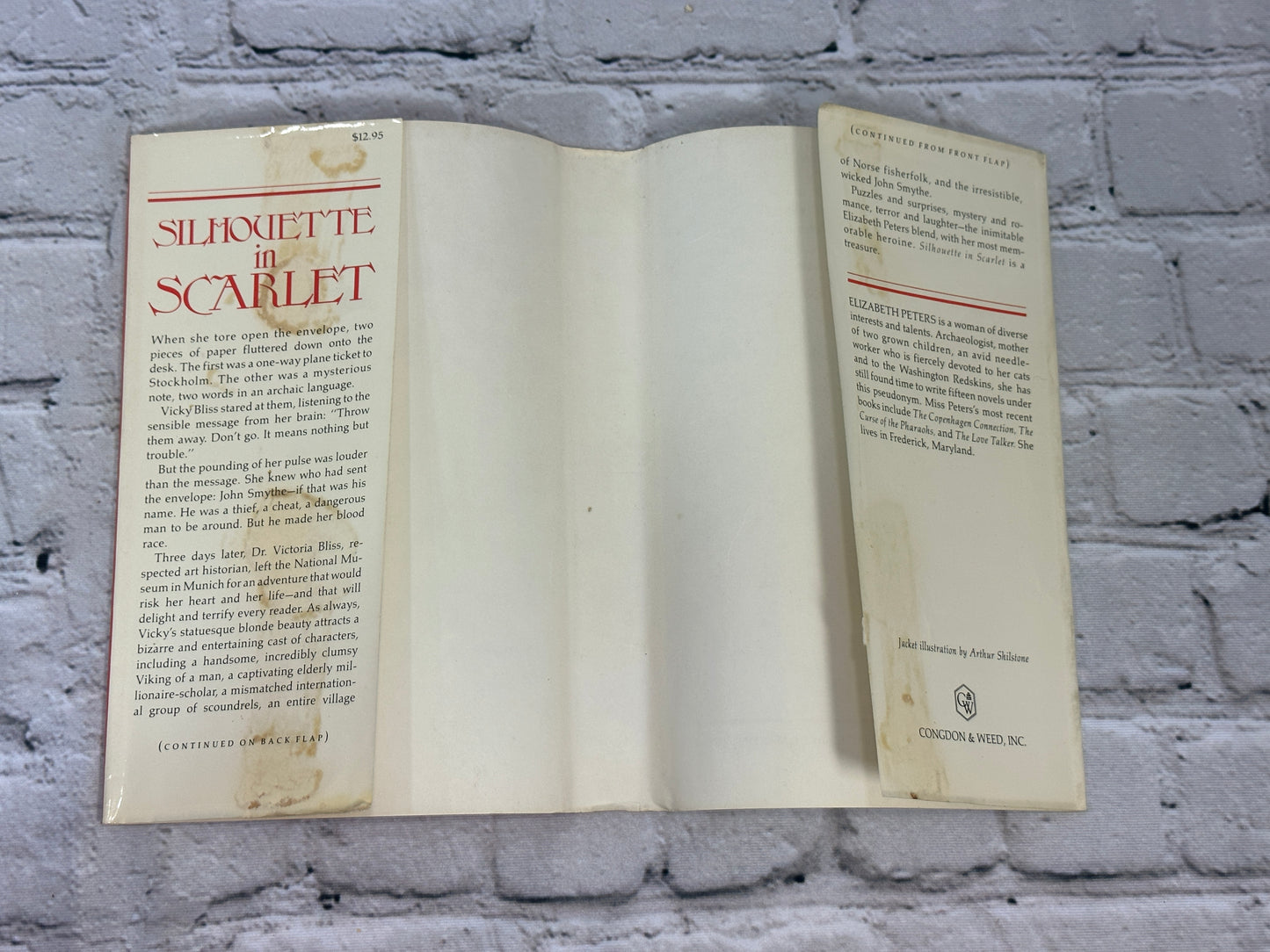 Silhouette in Scarlet by Elizabeth Peters [1983 · 1st Edition]