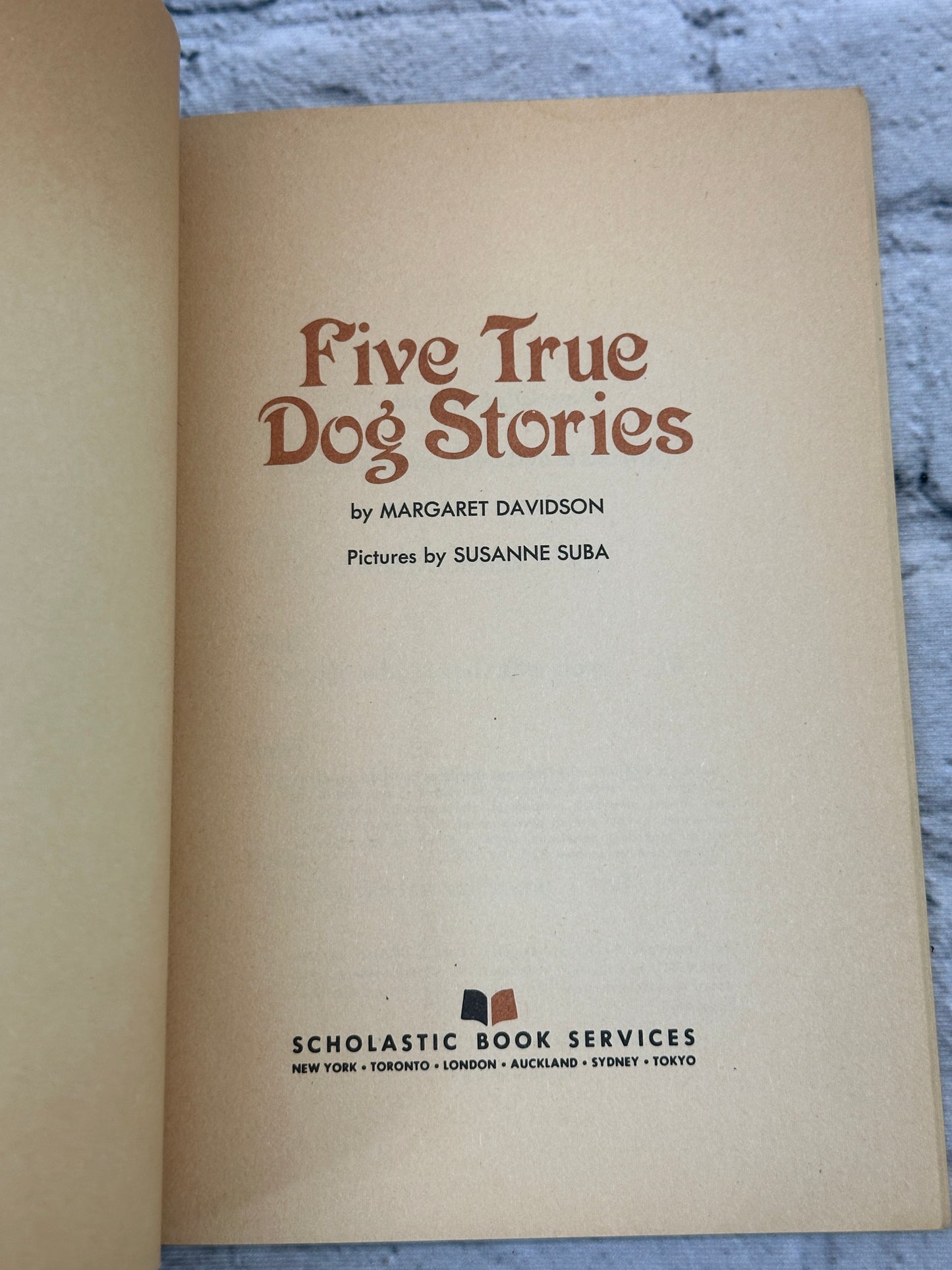 Five True Dog Stories by Margaret Davidson [1977 · First Printing]