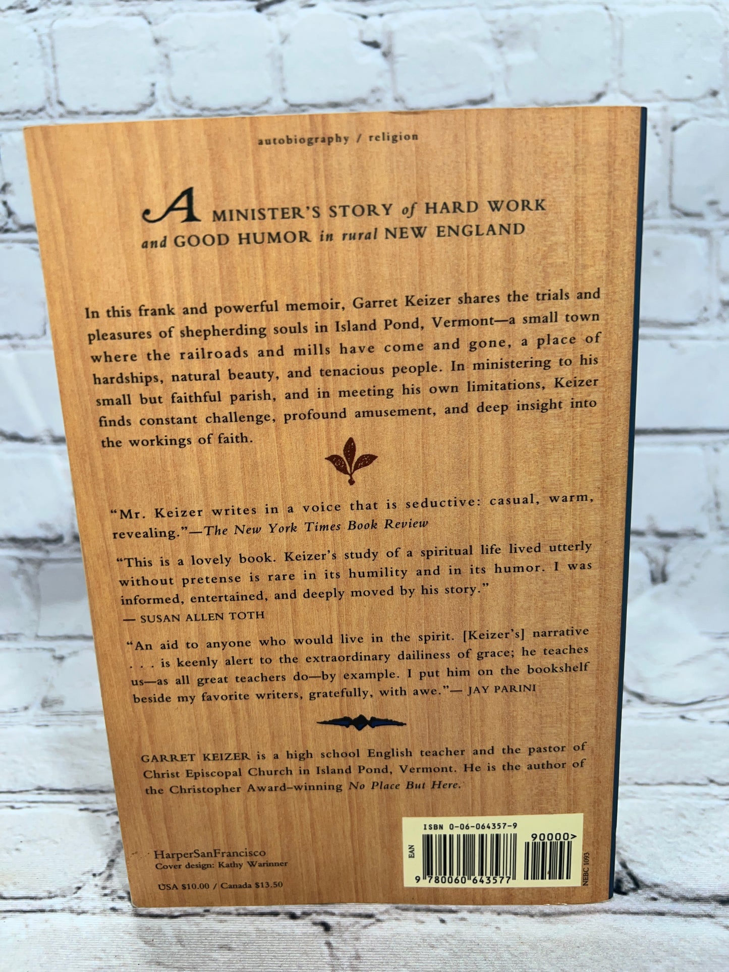 A Dresser of Sycamore Trees The Finding of a Ministry By Garret Keizer [1991]